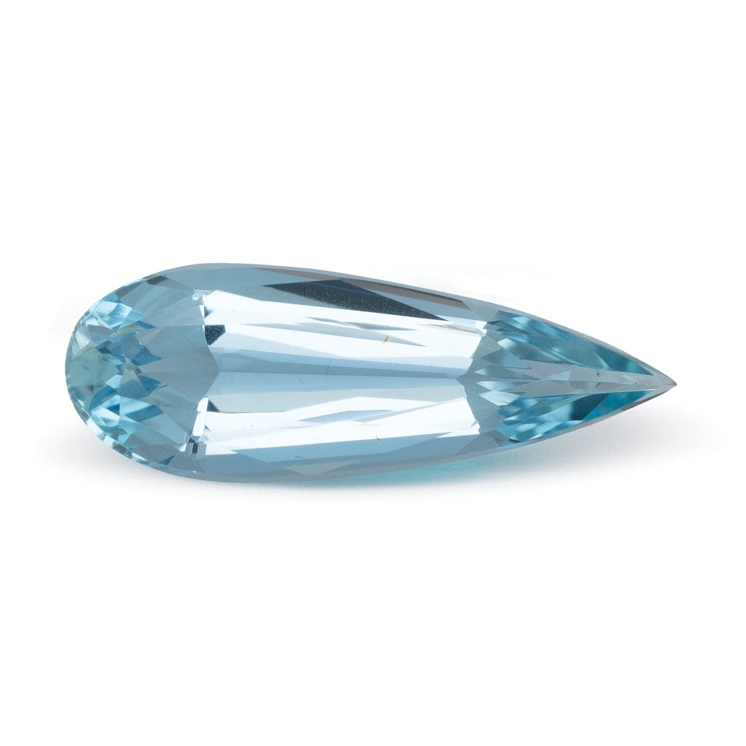 4.06 ct Pear Natural Natural Aquamarine Aquamarine – Faceted Cut – N/A Certified — Sapphire Row