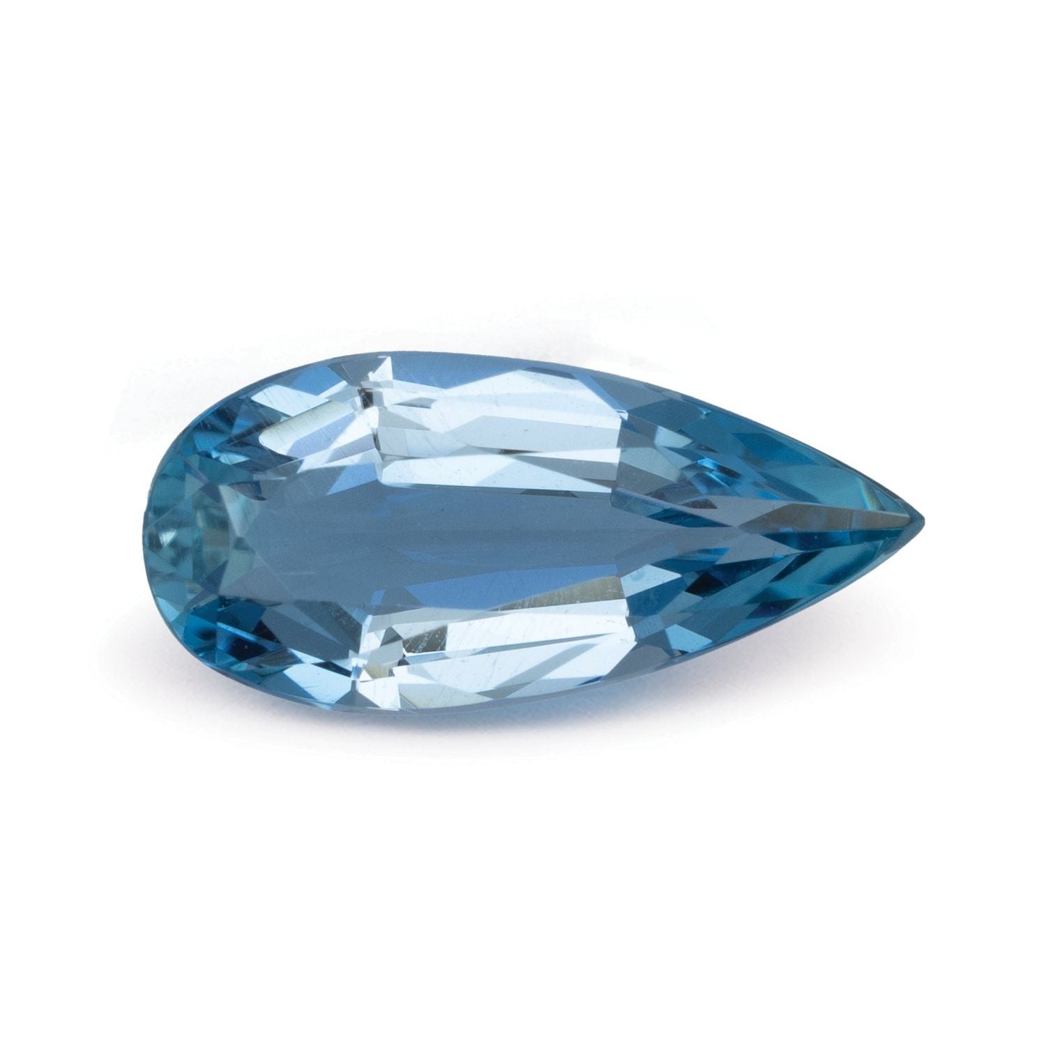 2.63 ct Pear Natural Natural Aquamarine Aquamarine – Faceted Cut – N/A Certified — Sapphire Row