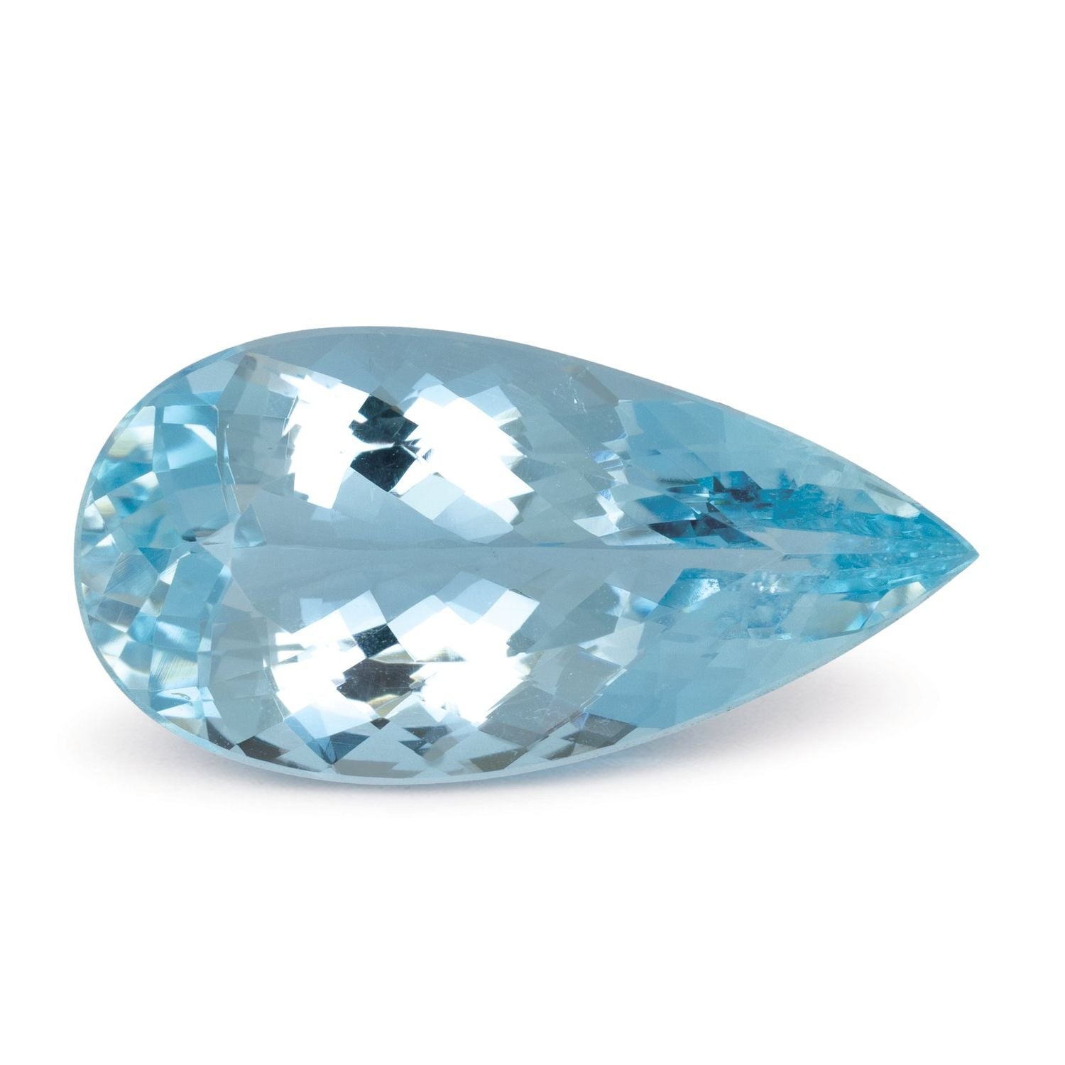 10.08 ct Pear Natural Natural Aquamarine Aquamarine – Faceted Cut – GIA Certified — Sapphire Row