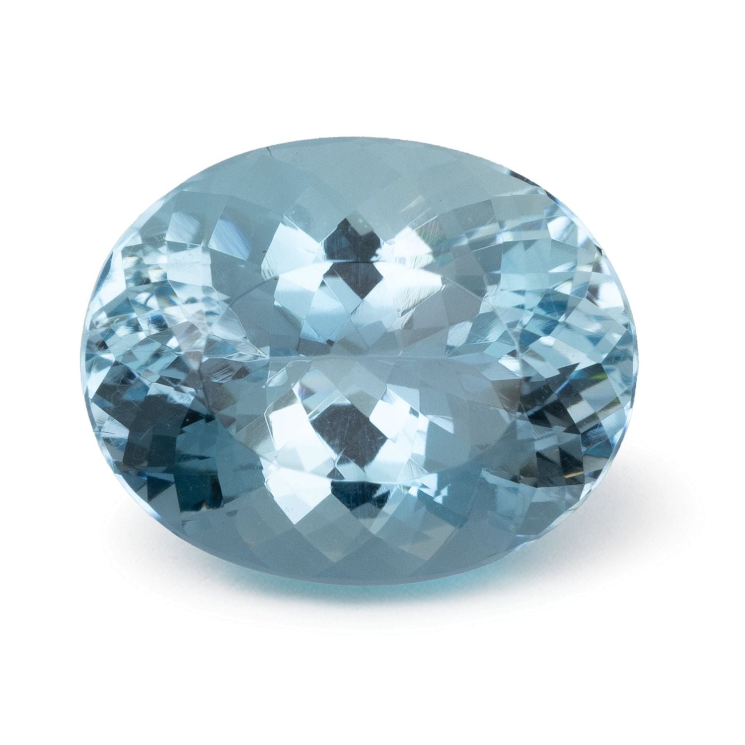 5.66 ct Oval Natural Natural Aquamarine Aquamarine – Faceted Cut – N/A Certified — Sapphire Row