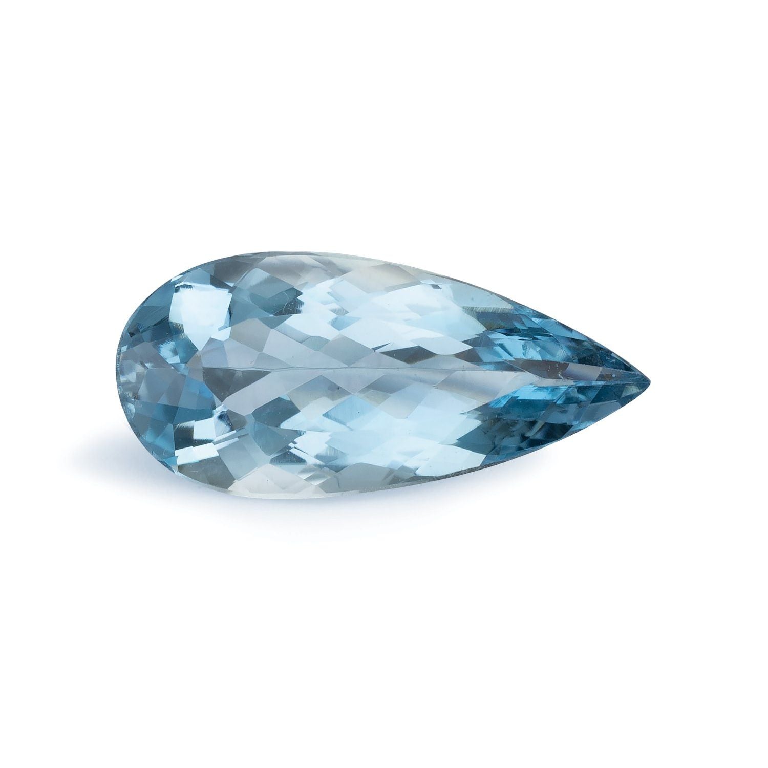 2.56 ct Pear Natural Natural Aquamarine Aquamarine – Faceted Cut – N/A Certified — Sapphire Row