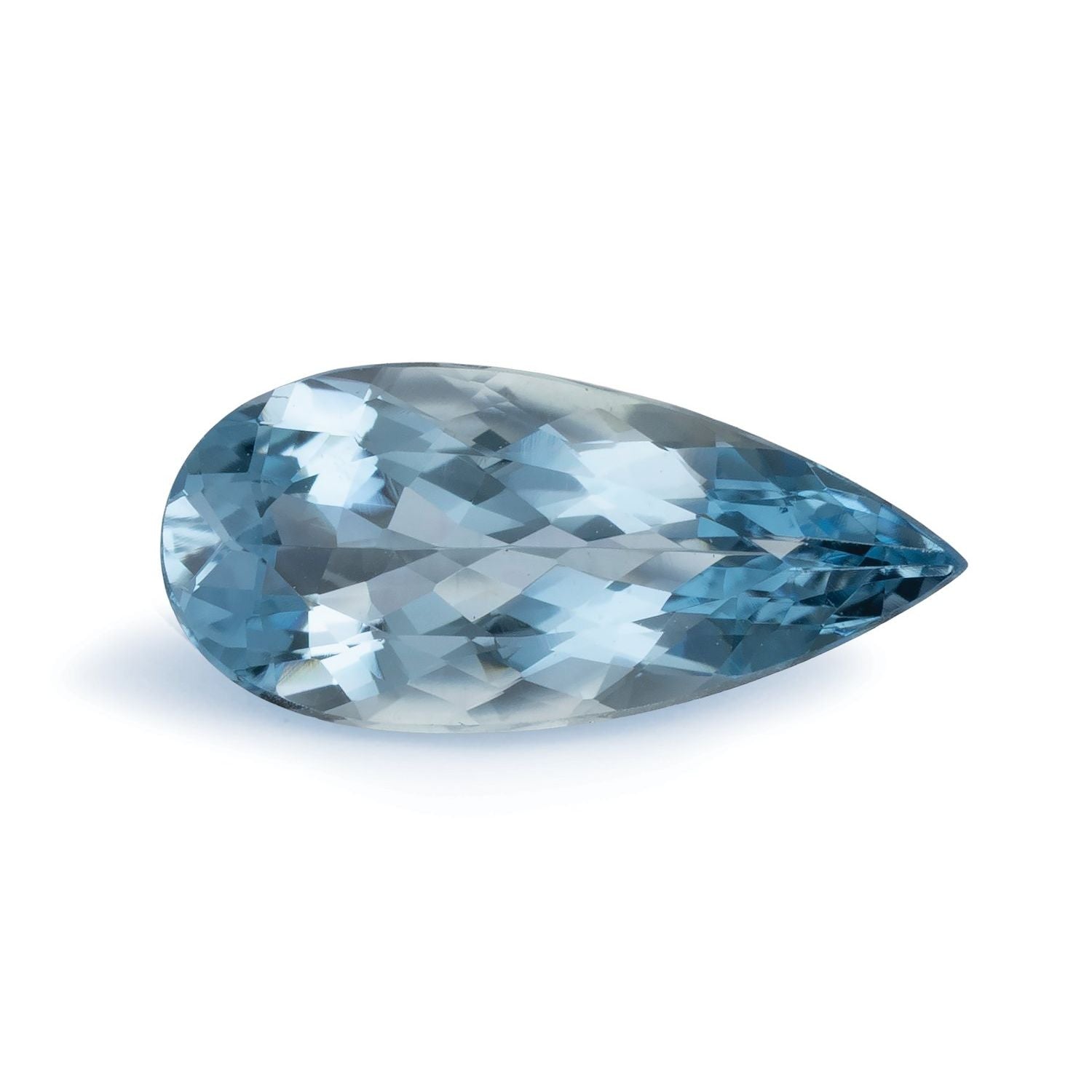 2.66 ct Pear Natural Natural Aquamarine Aquamarine – Faceted Cut – N/A Certified — Sapphire Row