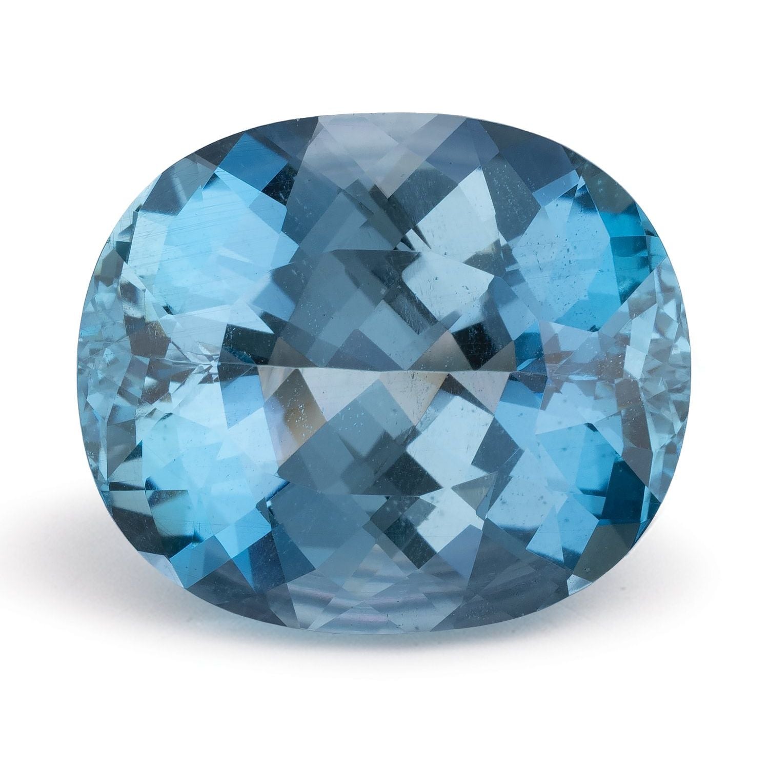 12.15 ct Antique Cushion Natural Natural Aquamarine Aquamarine – Faceted Cut – GIA Certified — Sapphire Row