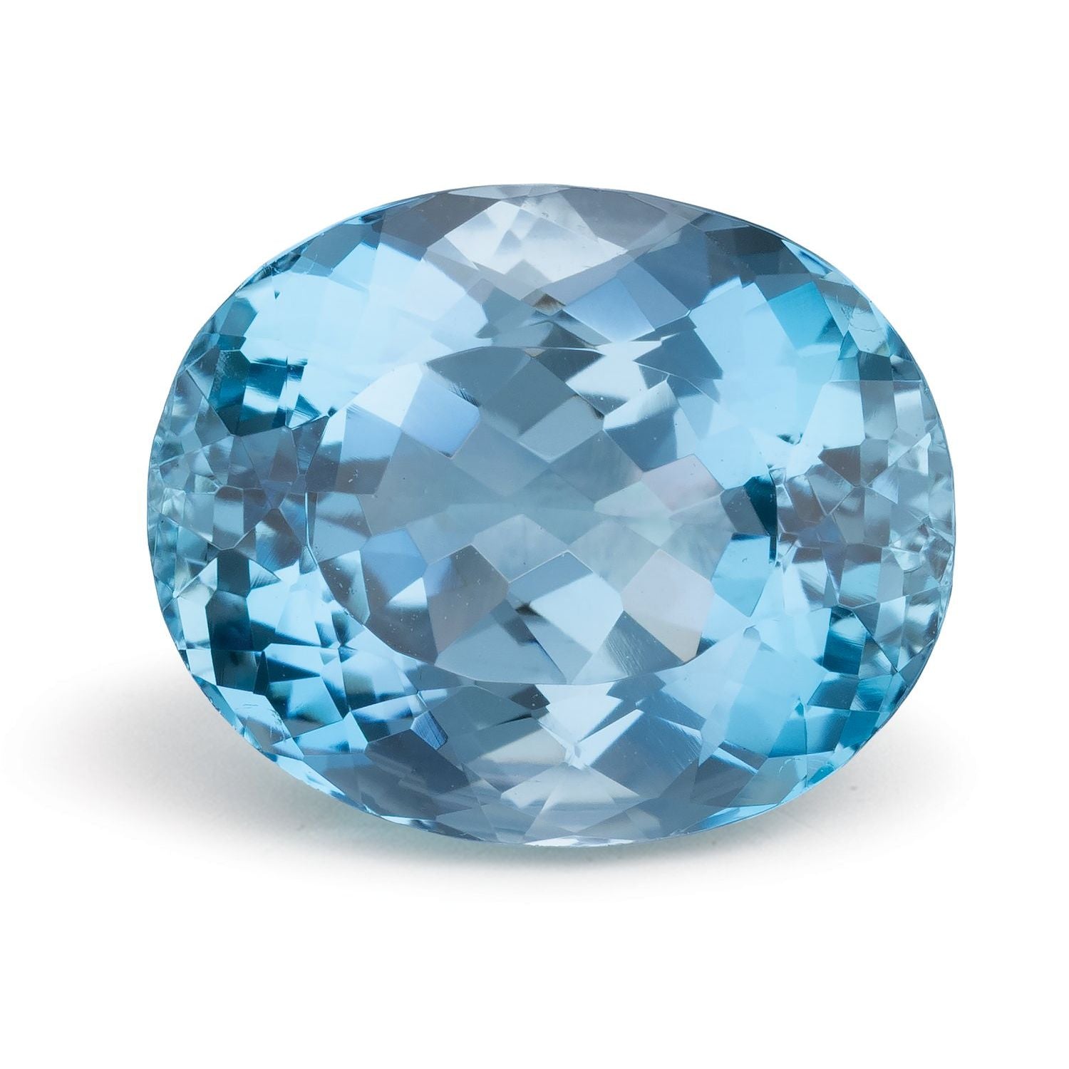 10.94 ct Oval Natural Natural Aquamarine Aquamarine – Faceted Cut – GIA Certified — Sapphire Row