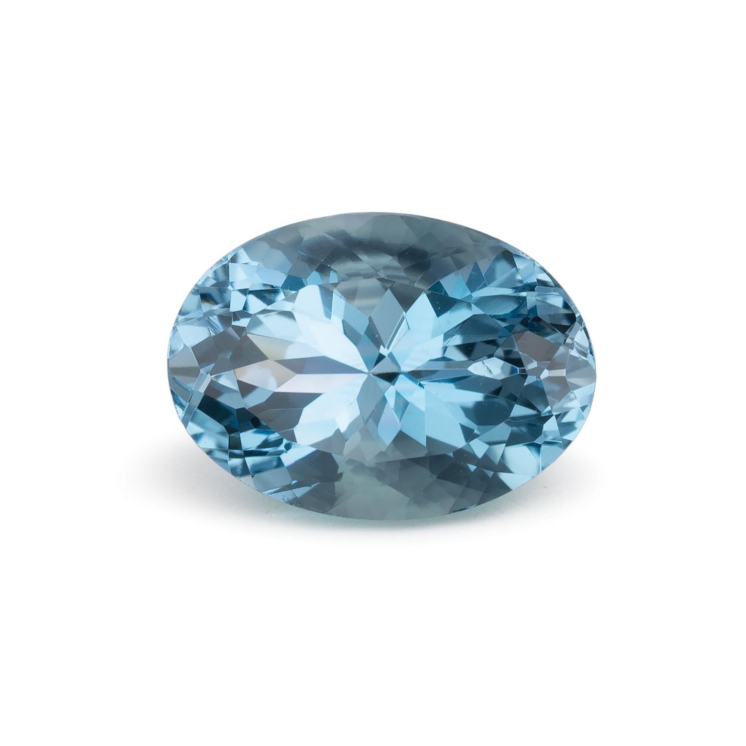 2.94 ct Oval Natural Natural Aquamarine Aquamarine – Faceted Cut – N/A Certified — Sapphire Row