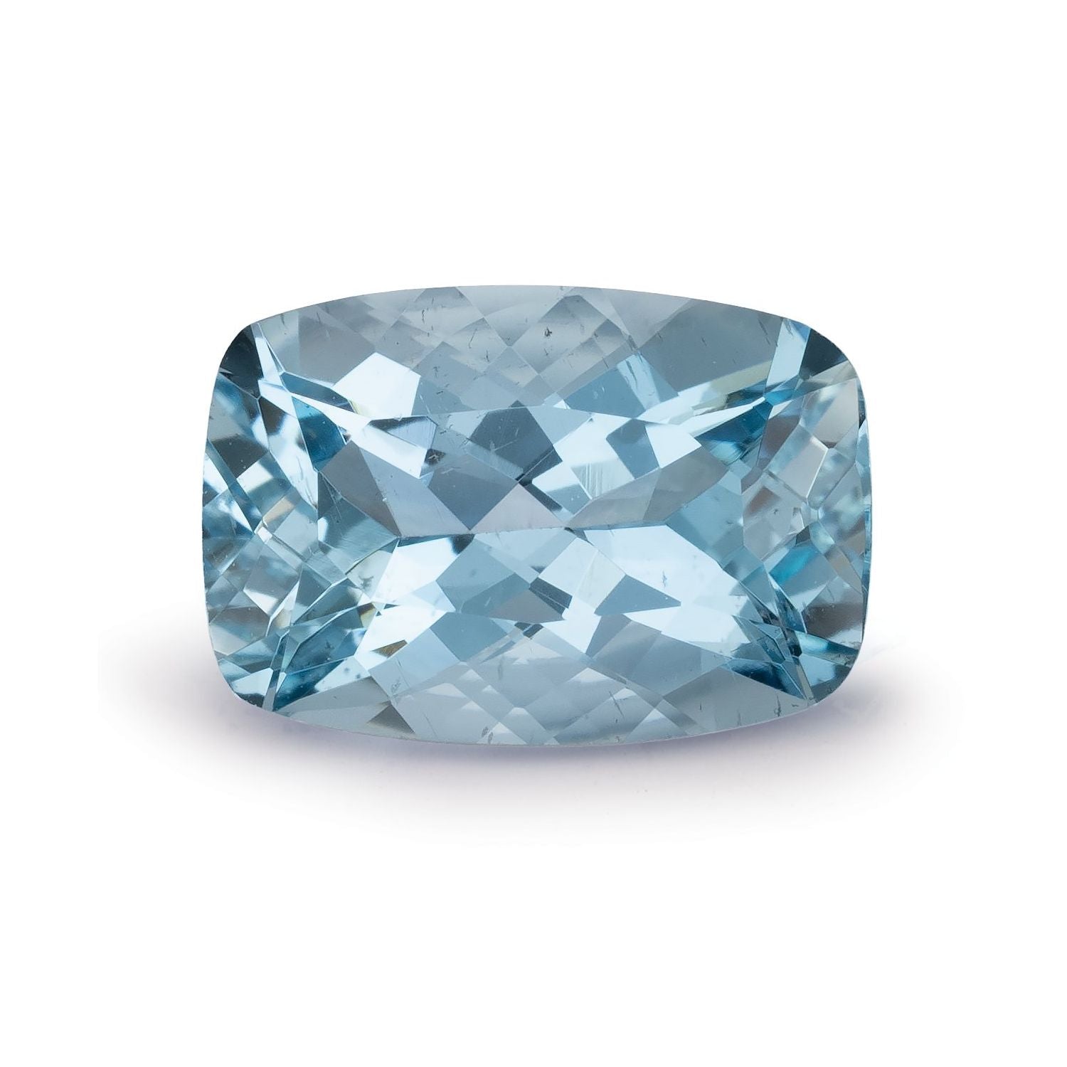 3.94 ct Antique Cushion Natural Natural Aquamarine Aquamarine – Faceted Cut – N/A Certified — Sapphire Row