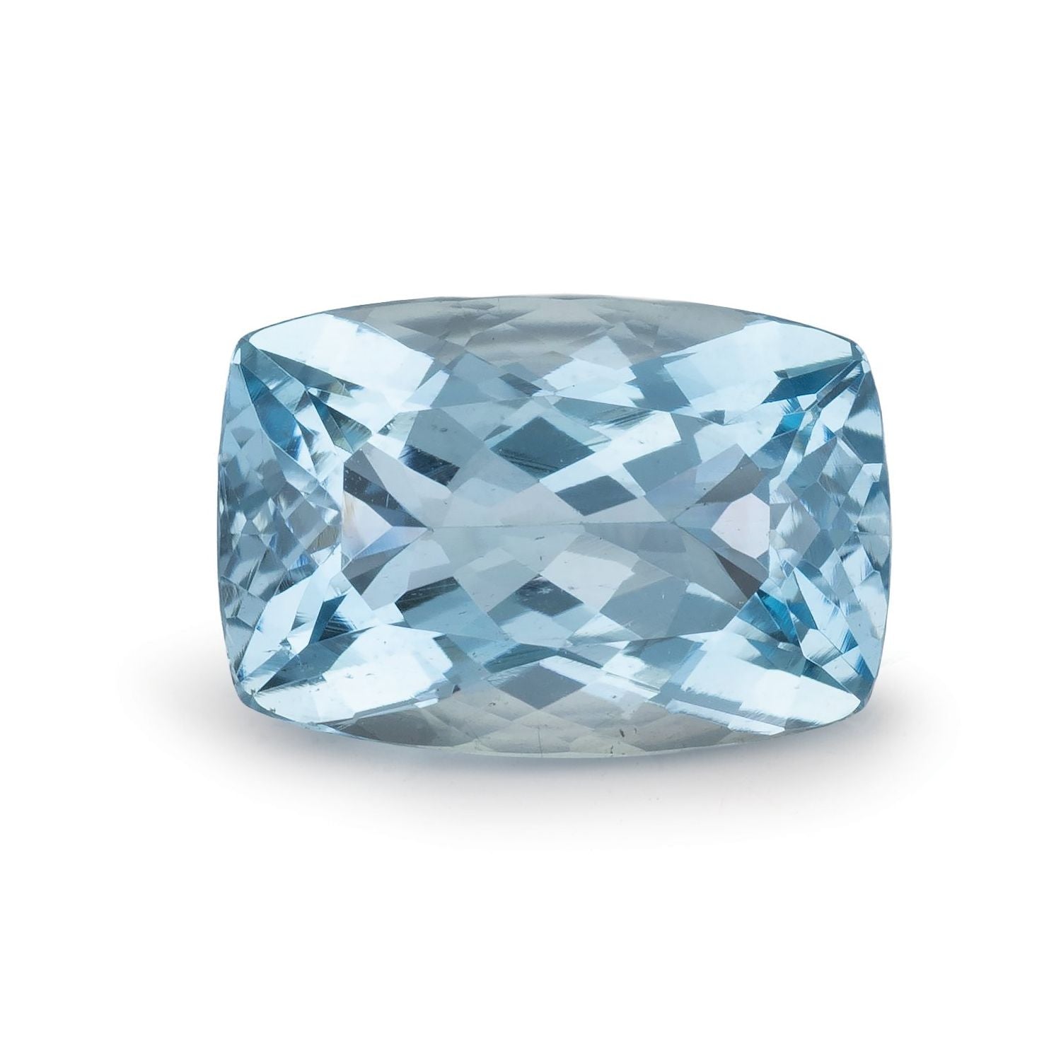 4.09 ct Antique Cushion Natural Natural Aquamarine Aquamarine – Faceted Cut – N/A Certified — Sapphire Row