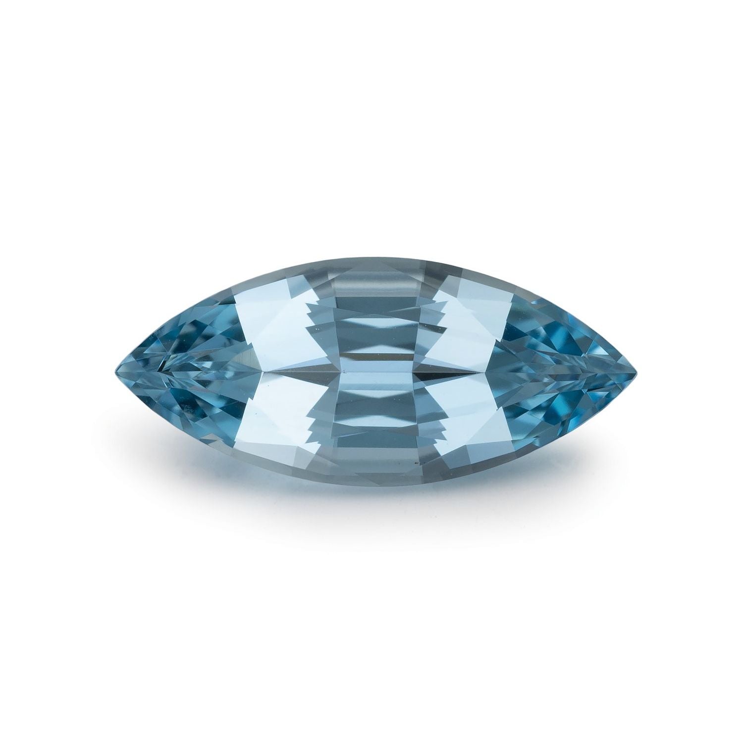 3.24 ct natural blue aquamarine from Madagascar, marquise cut | Sapphire Row