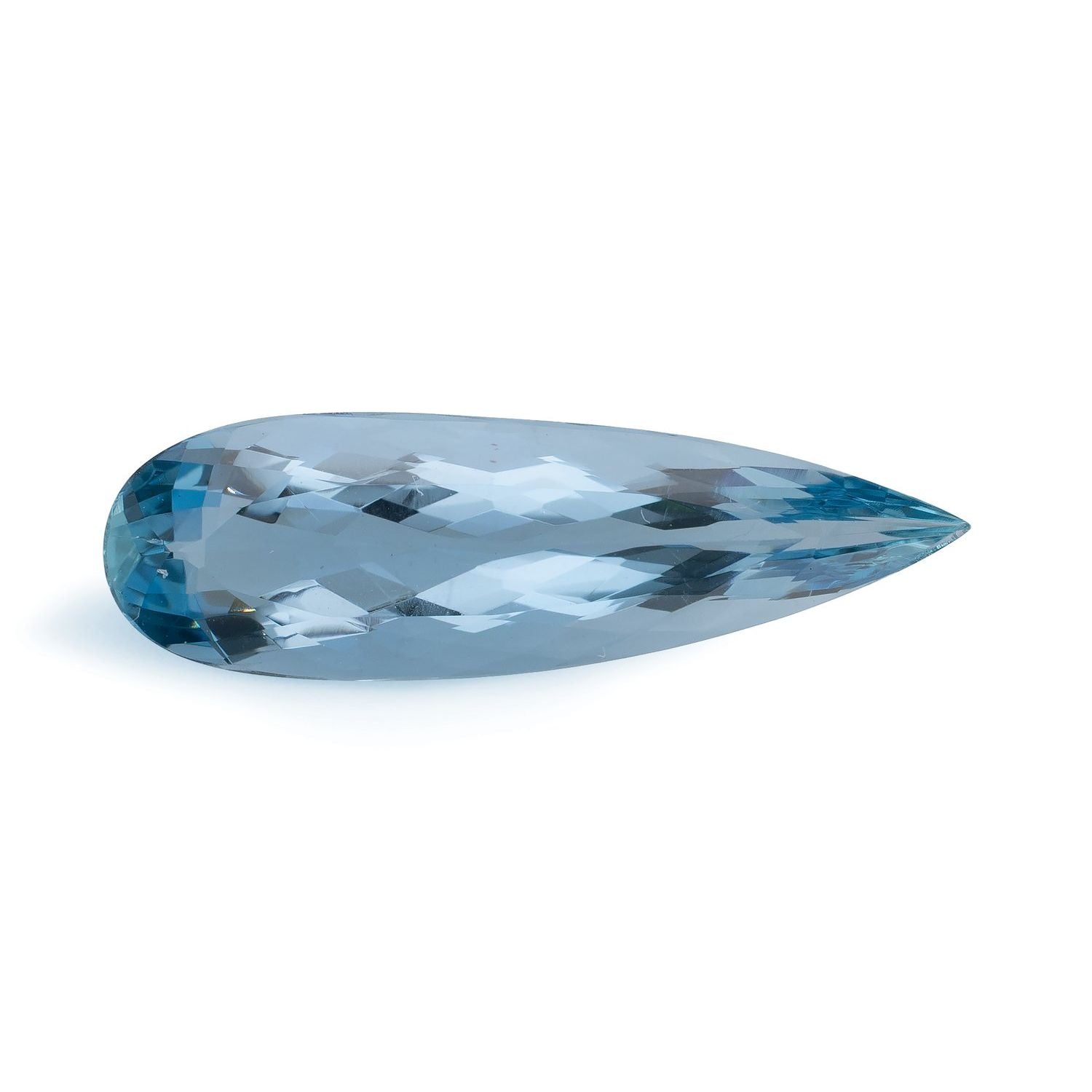 3.24 ct Pear Natural Natural Aquamarine Aquamarine – Faceted Cut – N/A Certified — Sapphire Row