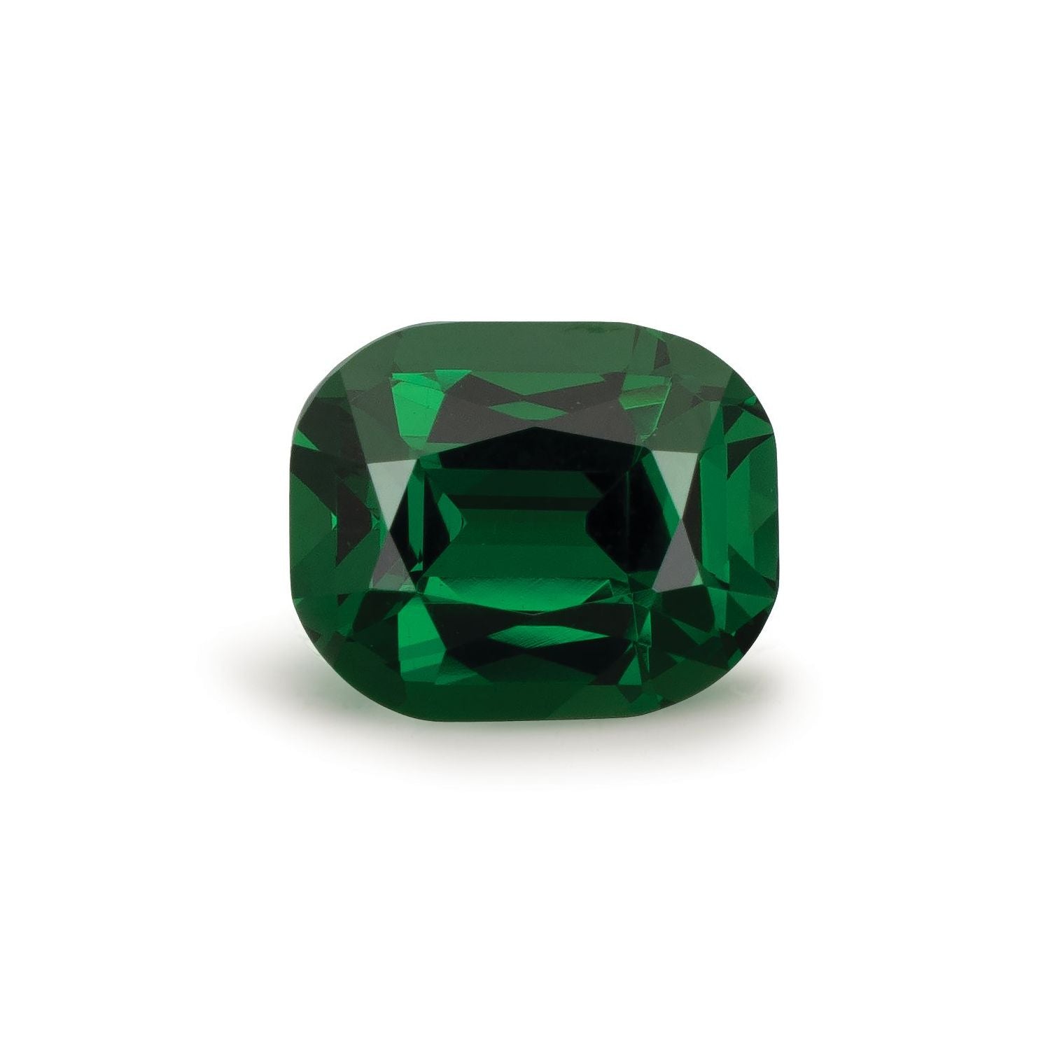2.18 ct natural green tsavorite garnet from Tanzania, antique cushion cut | Sapphire Row