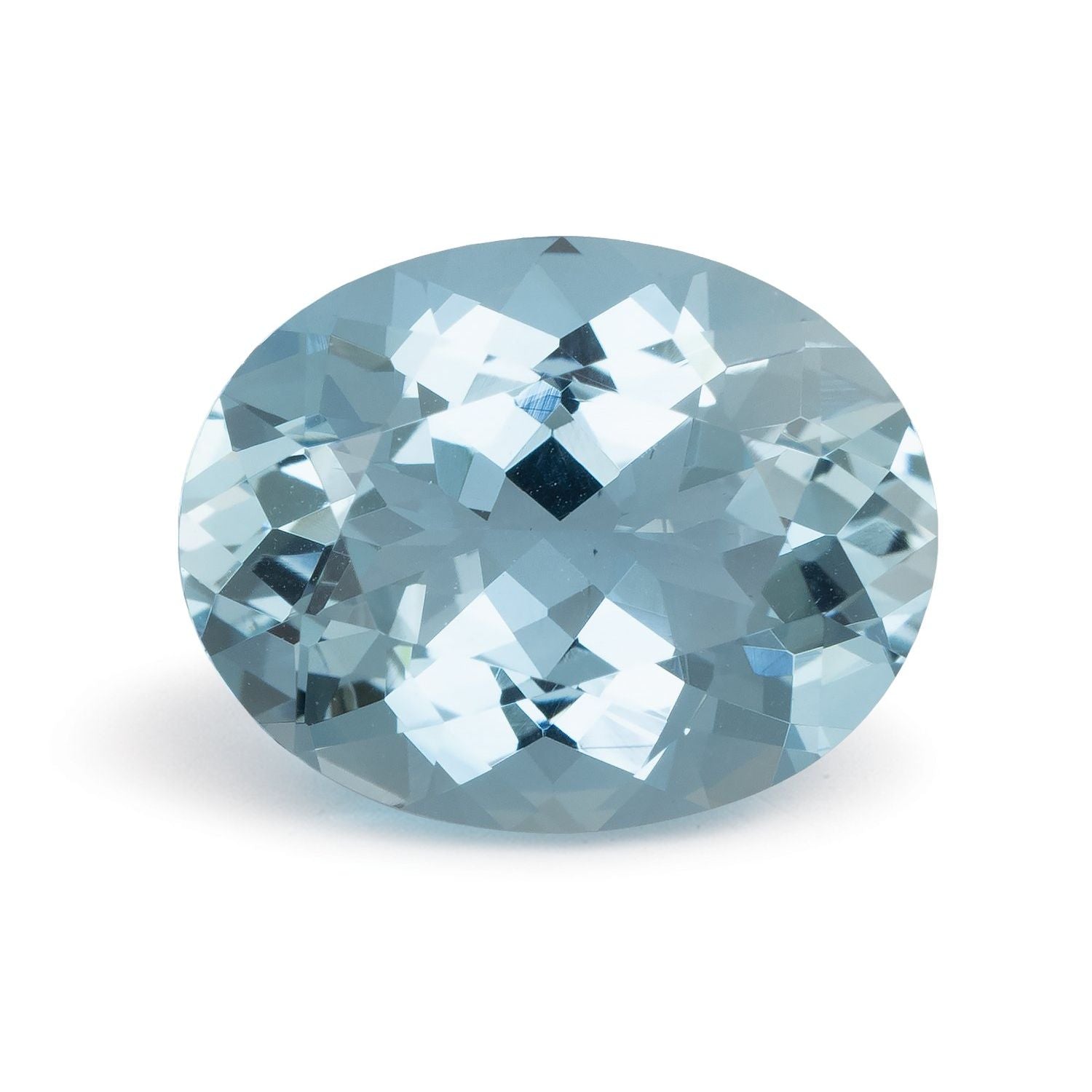 4.45 ct Oval Natural Natural Aquamarine Aquamarine – Faceted Cut – N/A Certified — Sapphire Row