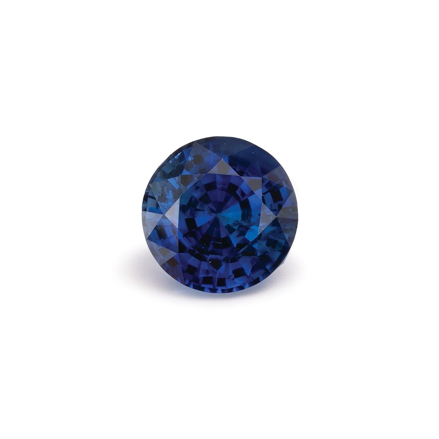 1.45 ct Round Natural Natural Sapphire Sapphire – Faceted Cut – N/A Certified — Sapphire Row