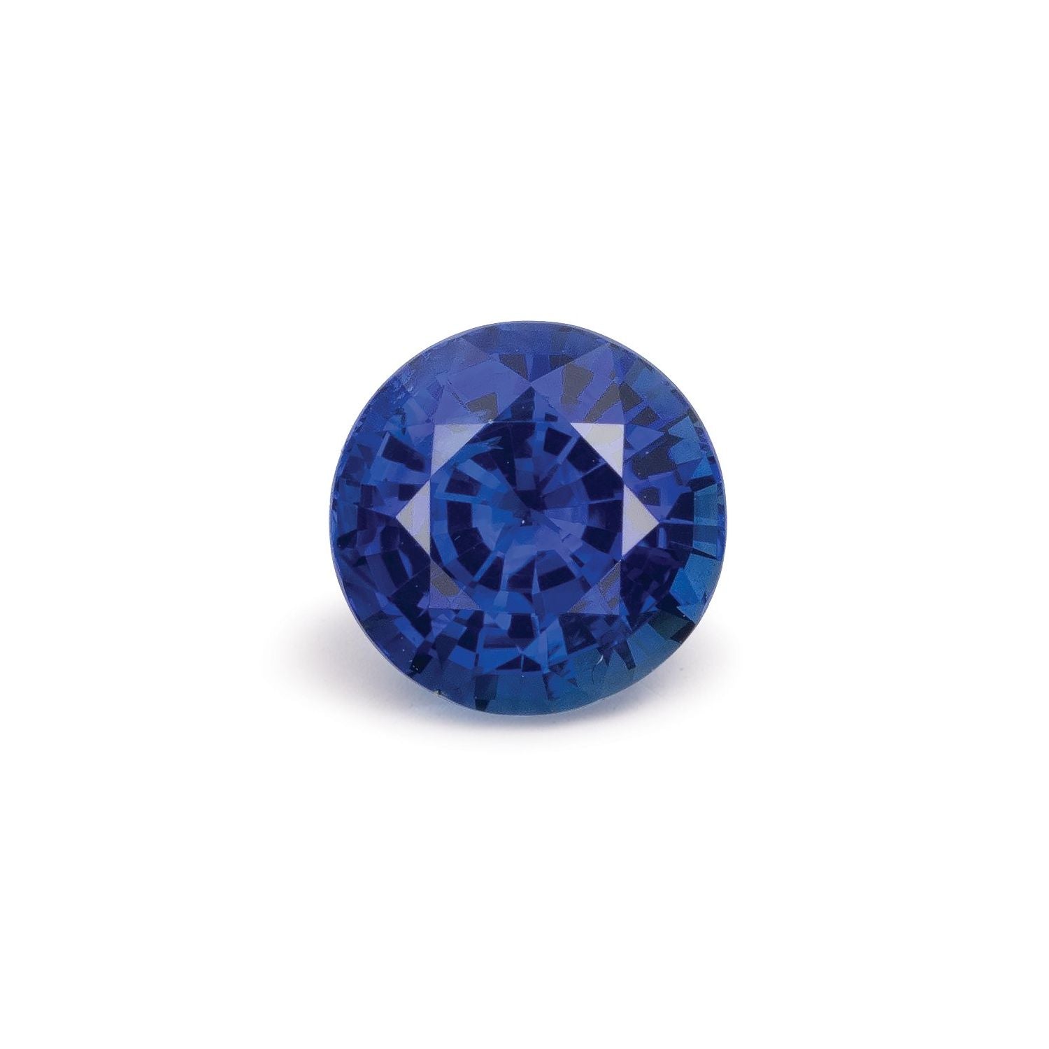1.55 ct Round Natural Natural Sapphire Sapphire – Faceted Cut – N/A Certified — Sapphire Row