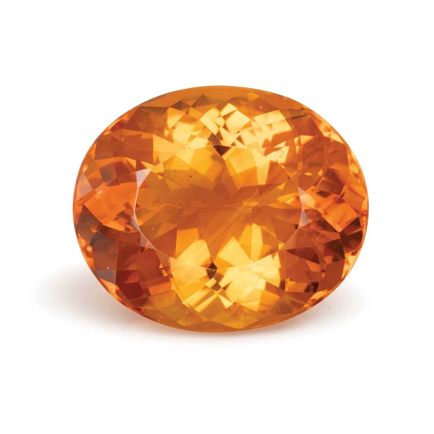 17.37 ct Oval Natural Natural Citrine Citrine – Faceted Cut – N/A Certified — Sapphire Row