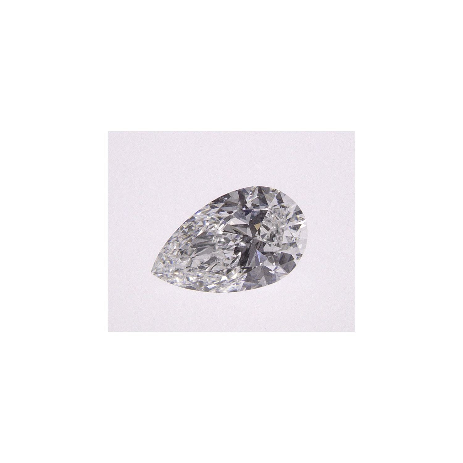 0.52 ct Pear Natural Diamond – E SI1 – Faceted Cut – GIA Certified — Sapphire Row