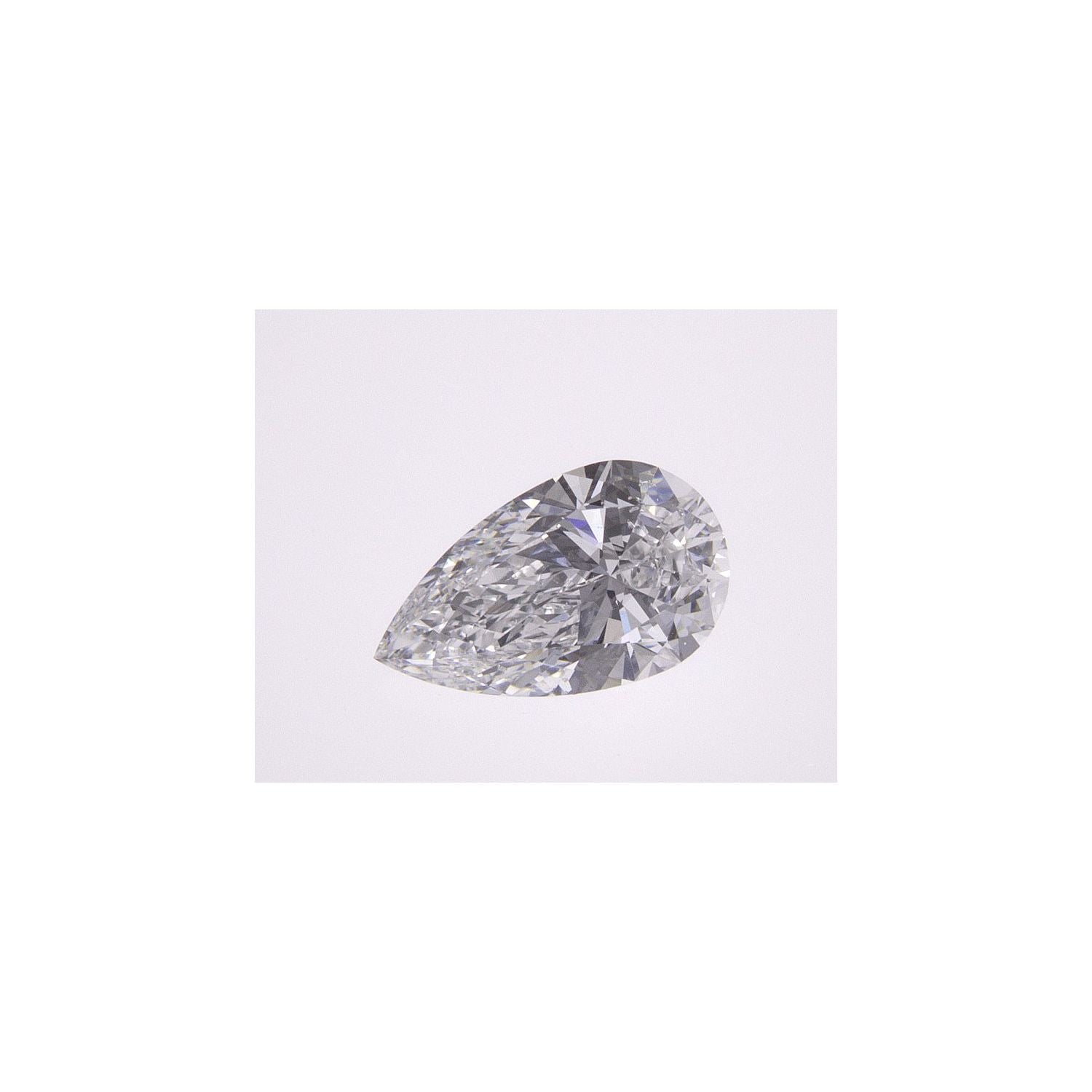 0.72 ct Pear Natural Diamond – D SI1 – Faceted Cut – GIA Certified — Sapphire Row
