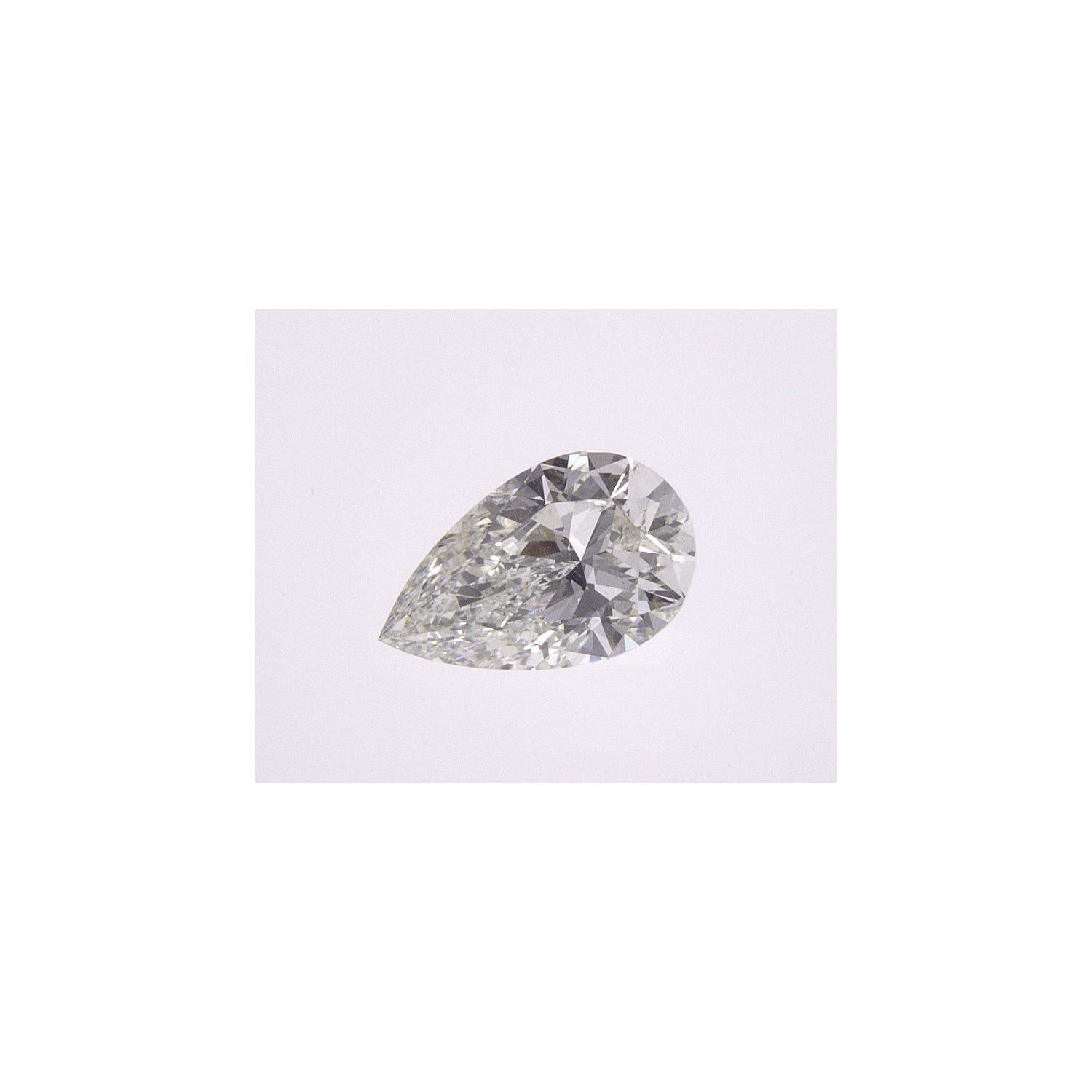0.50 ct Pear Natural Diamond – I SI1 – Faceted Cut – GIA Certified — Sapphire Row