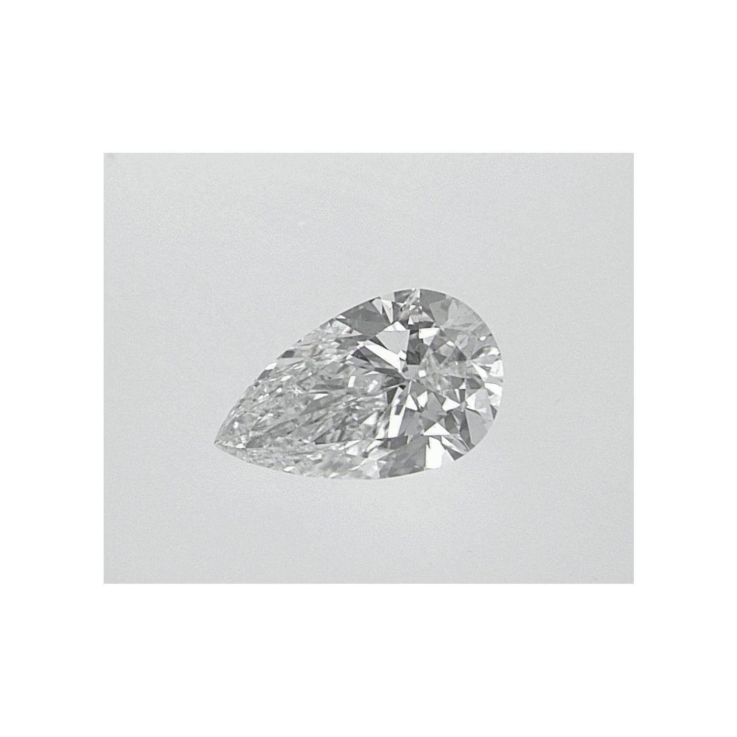 0.53 ct Pear Natural Diamond – G SI1 – Faceted Cut – GIA Certified — Sapphire Row