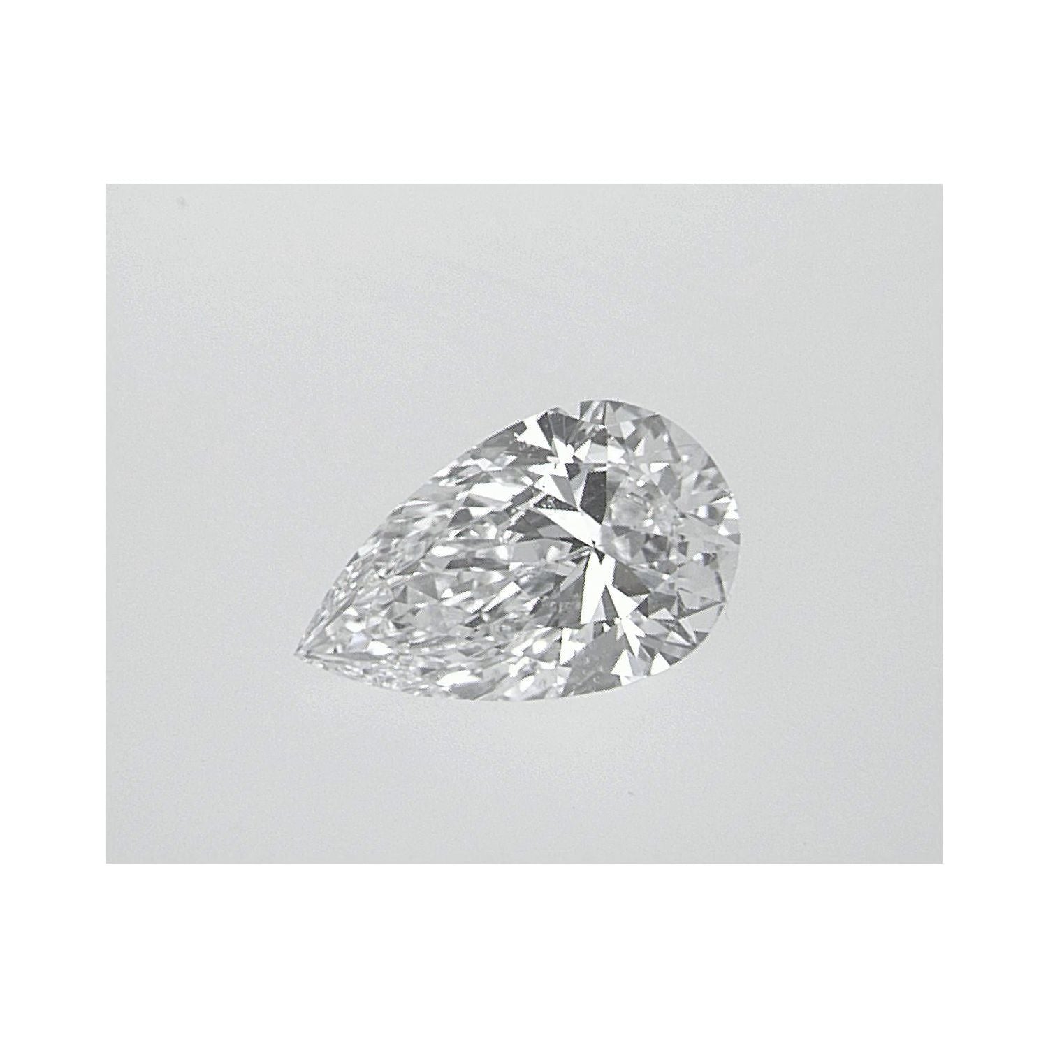 0.70 ct Pear Natural Diamond – D SI2 – Faceted Cut – GIA Certified — Sapphire Row