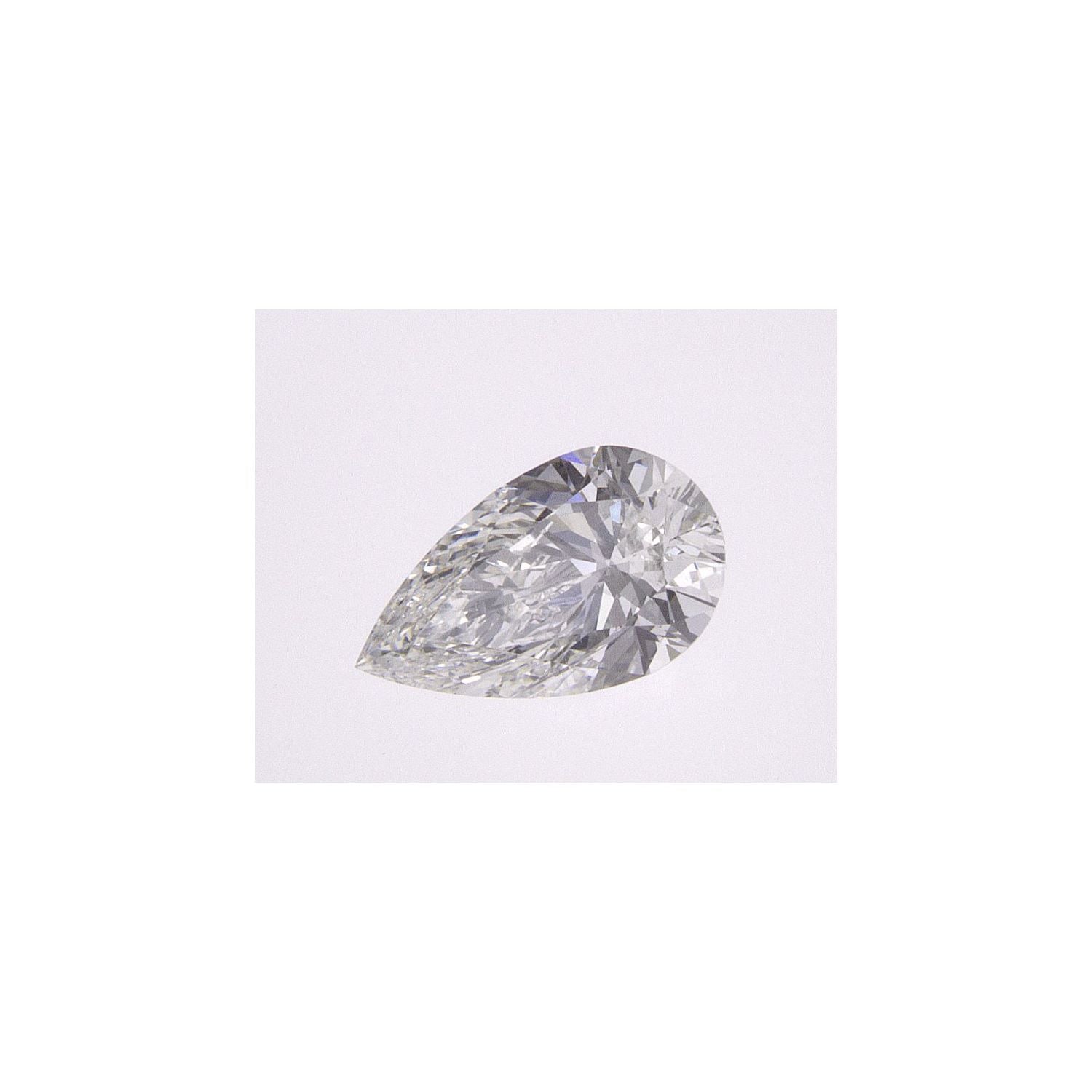 0.51 ct Pear Natural Diamond – G SI1 – Faceted Cut – GIA Certified — Sapphire Row