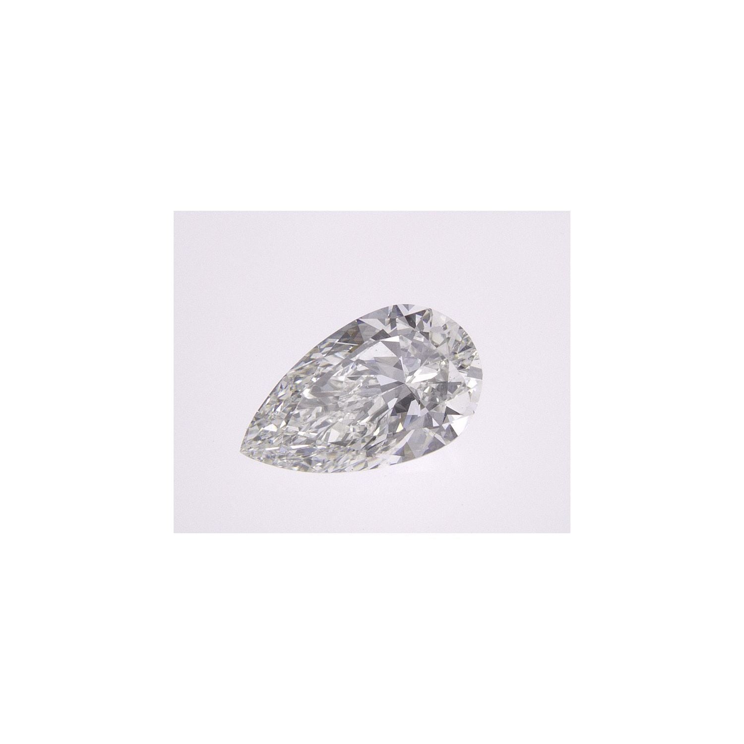 0.90 ct Pear Natural Diamond – H VS2 – Faceted Cut – GIA Certified — Sapphire Row