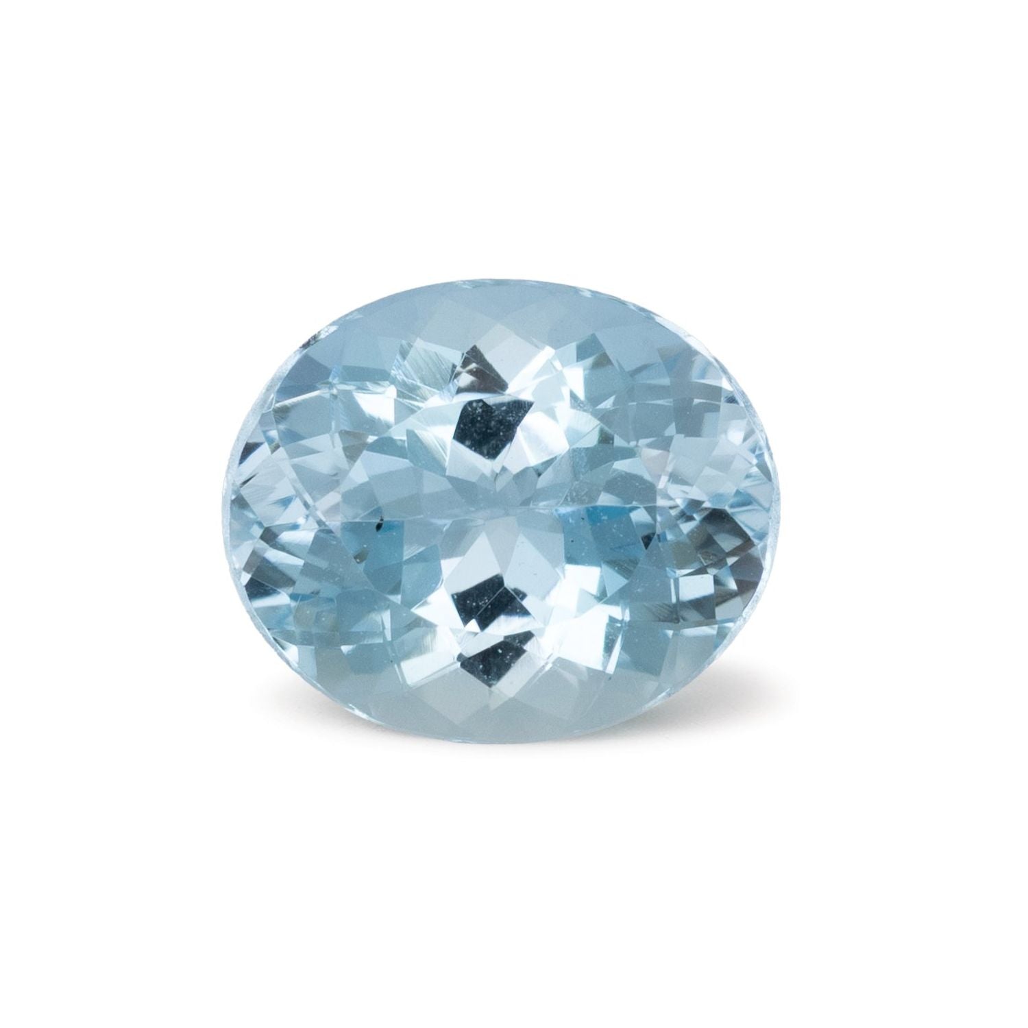 2.95 ct Oval Natural Natural Aquamarine Aquamarine – Faceted Cut – N/A Certified — Sapphire Row