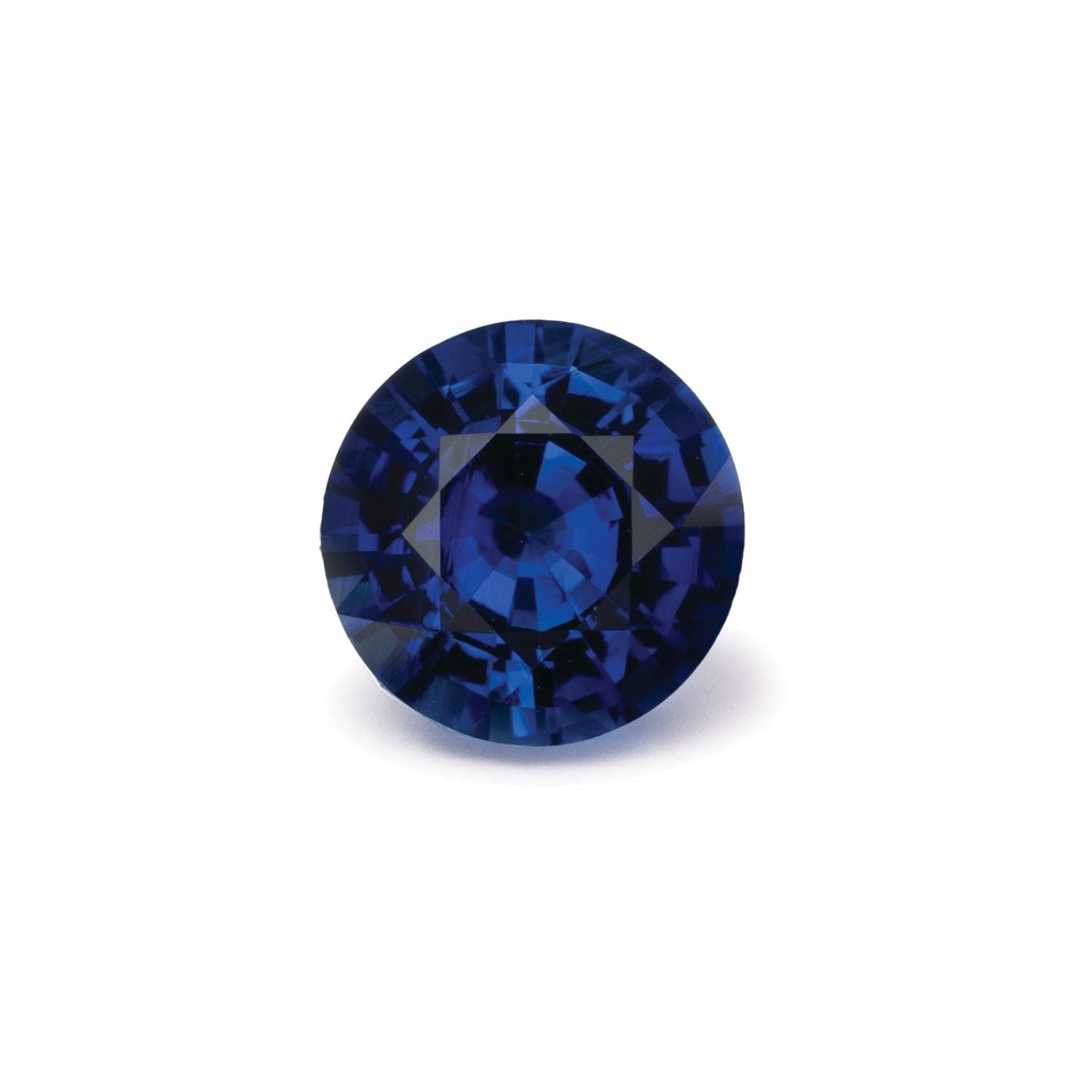 0.70 ct Round Natural Natural Sapphire Sapphire – Faceted Cut – N/A Certified — Sapphire Row