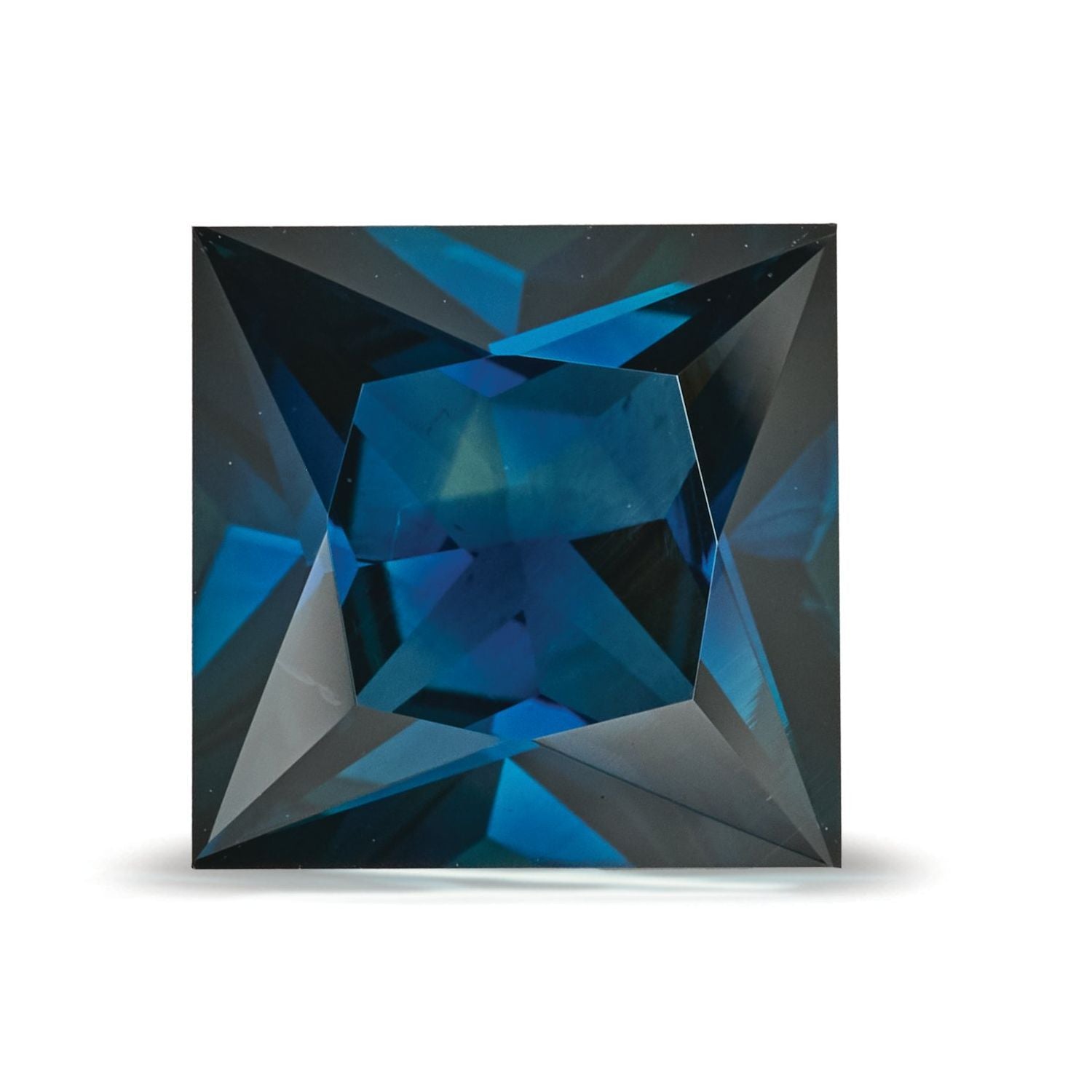 3.13 ct Square Natural Natural Sapphire Sapphire – Princess-cut – N/A Certified — Sapphire Row