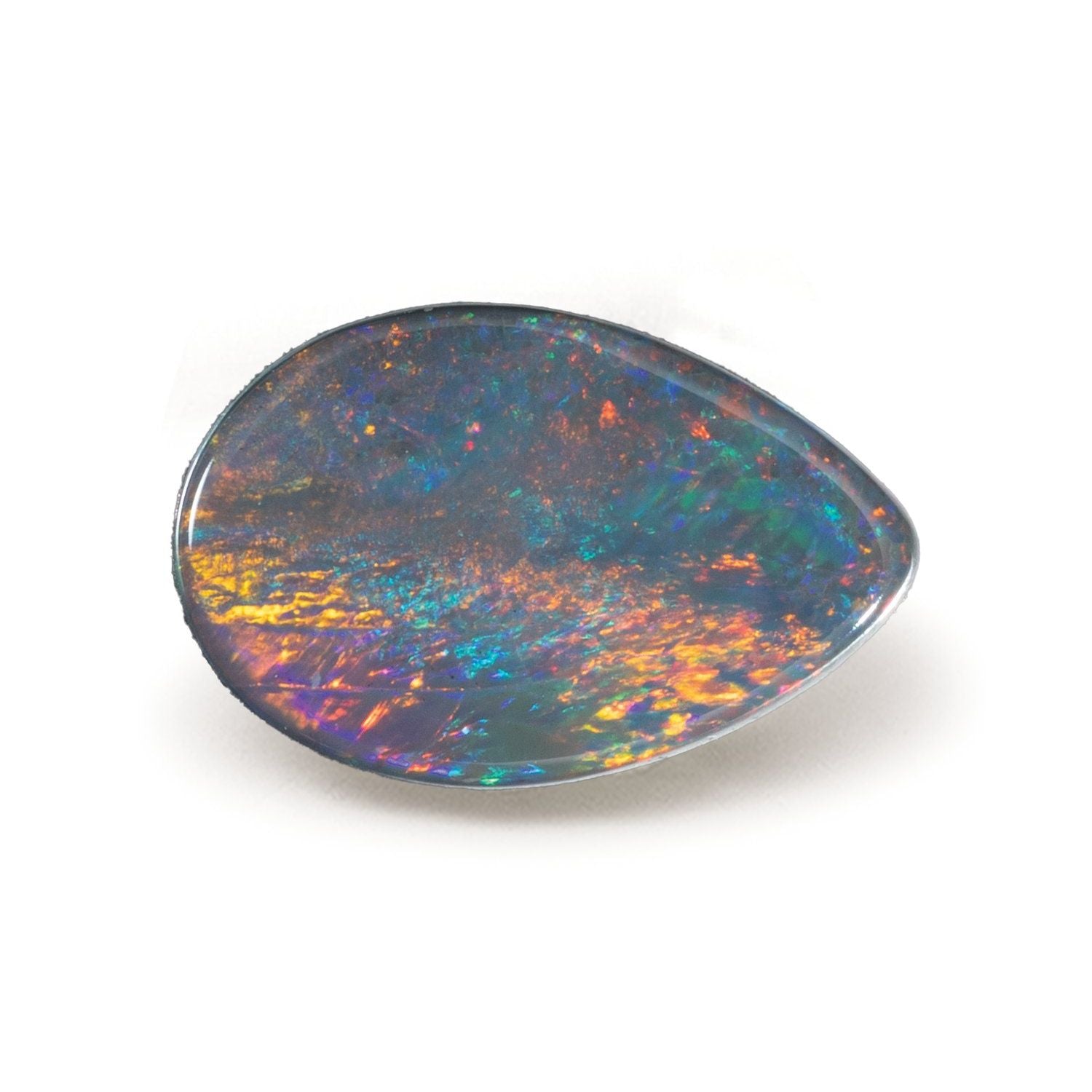 0.76 ct Pear Natural Natural Opal Opal – Cabochon Cut – N/A Certified — Sapphire Row