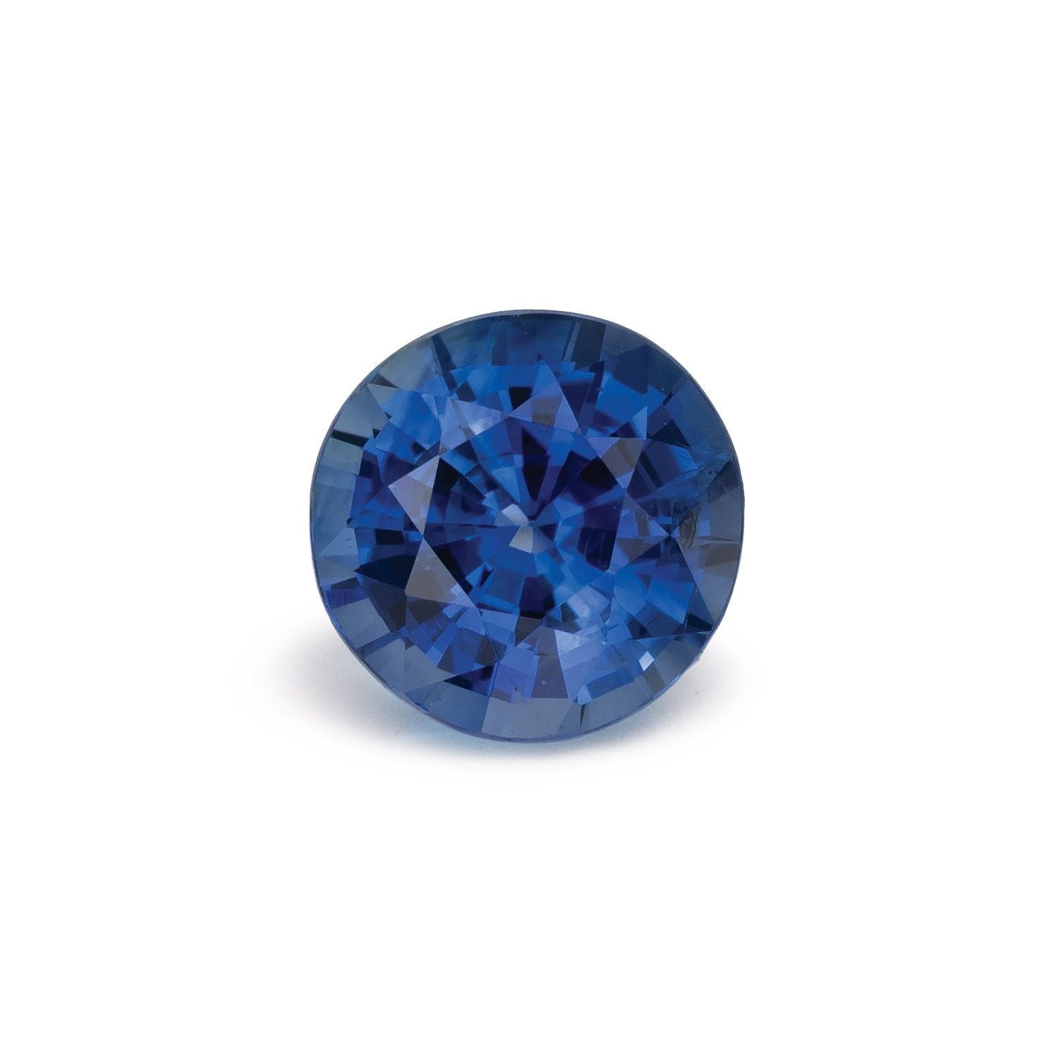 0.93 ct Round Natural Natural Sapphire Sapphire – Faceted Cut – N/A Certified — Sapphire Row