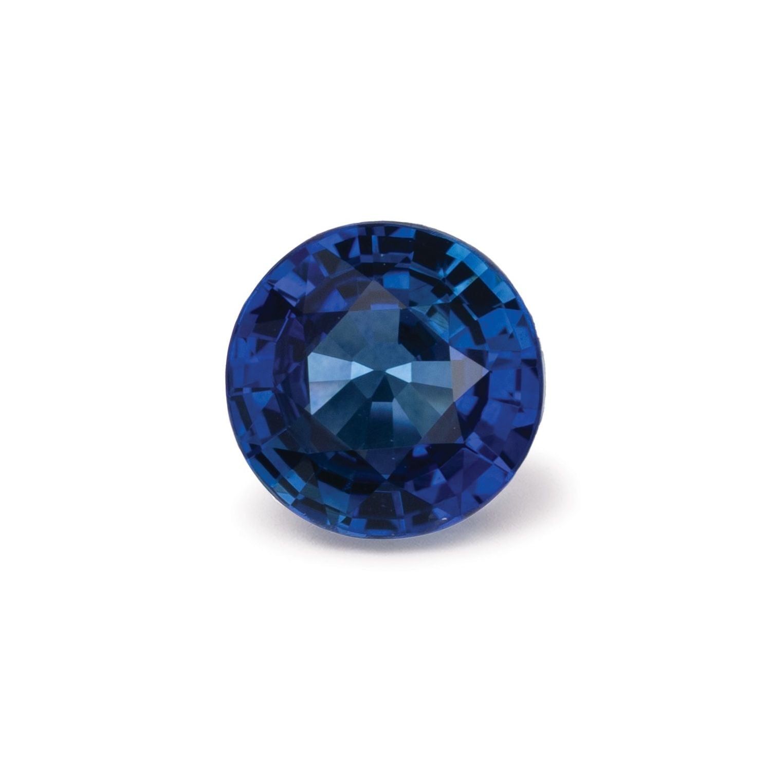 0.88 ct Round Natural Natural Sapphire Sapphire – Faceted Cut – N/A Certified — Sapphire Row