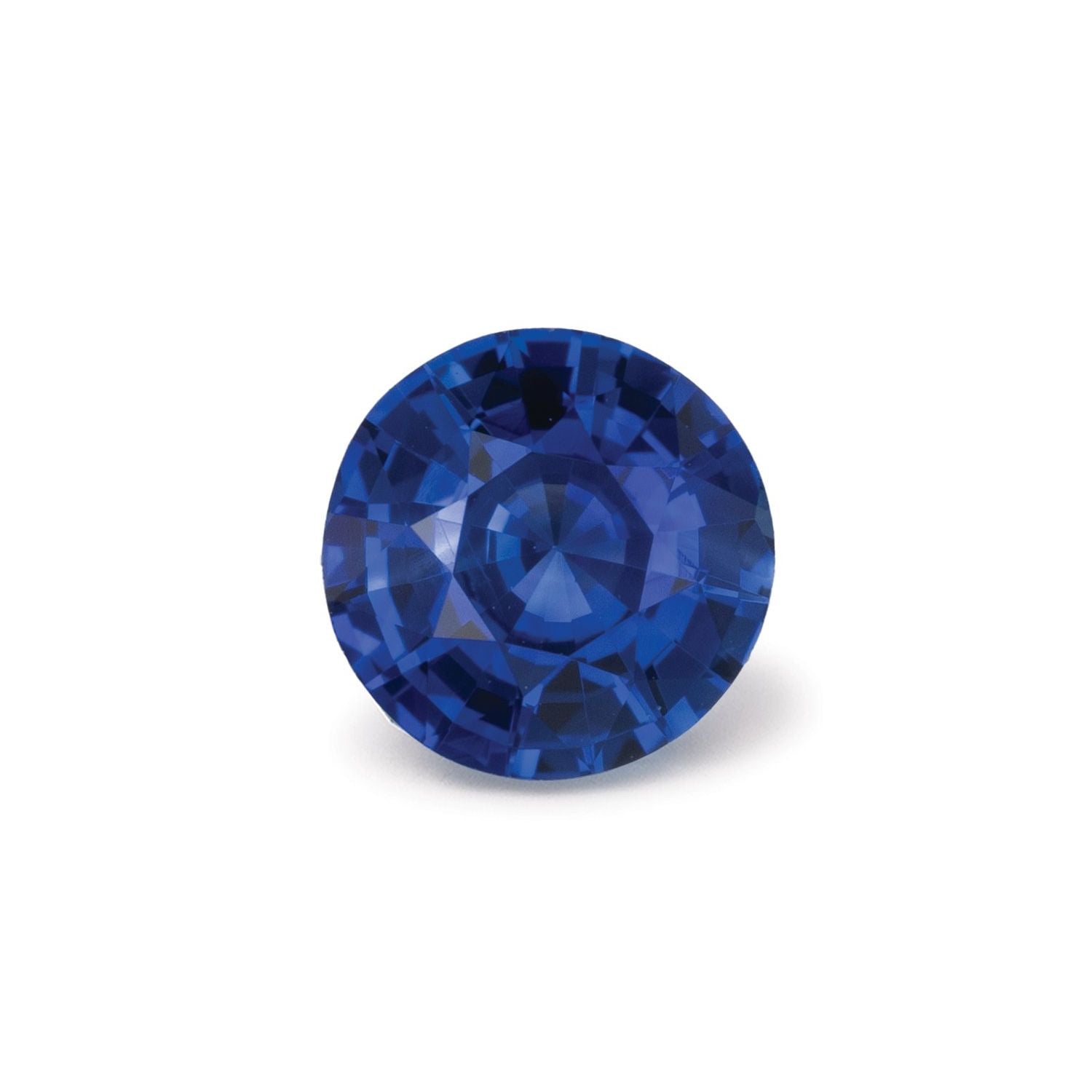 0.85 ct Round Natural Natural Sapphire Sapphire – Faceted Cut – N/A Certified — Sapphire Row