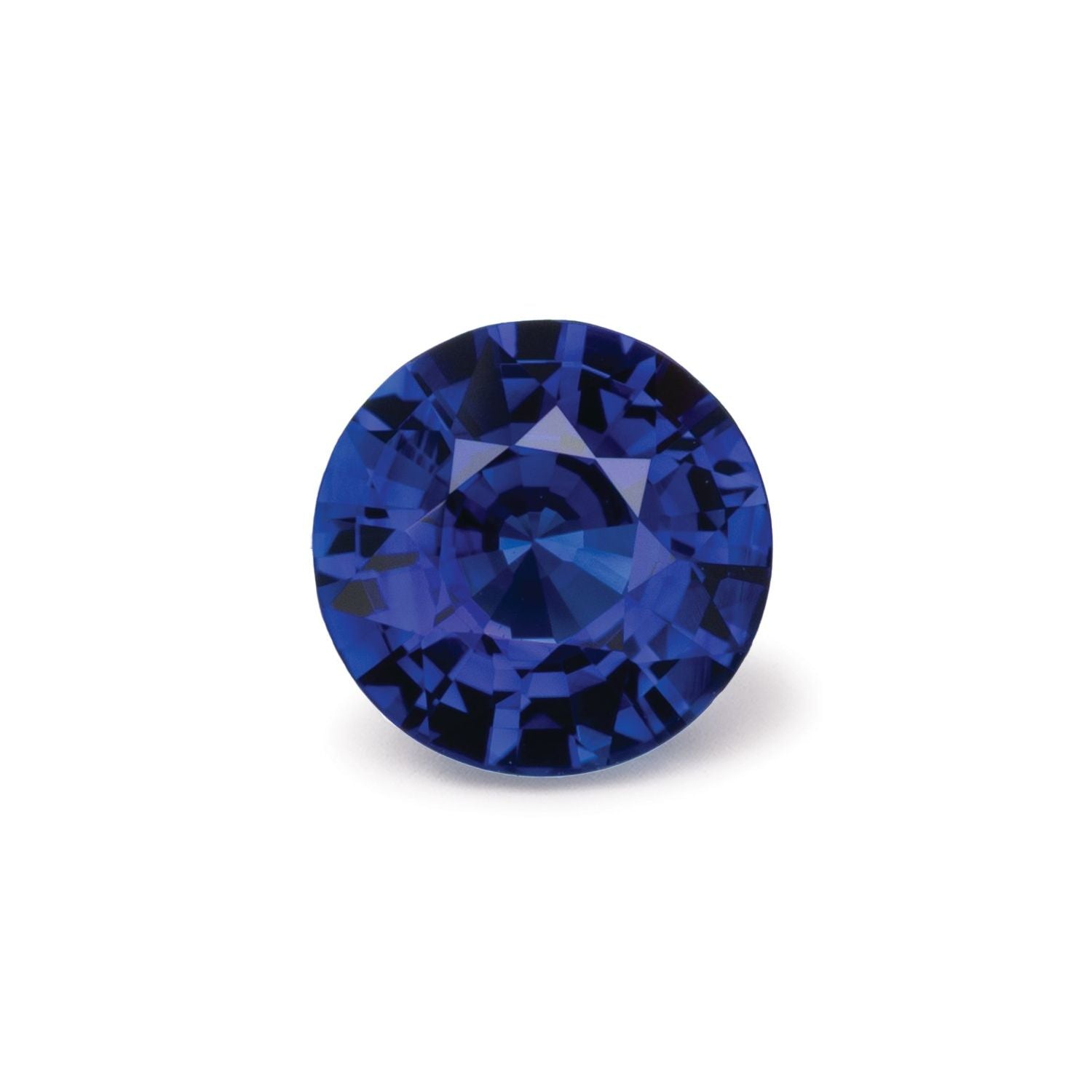 0.79 ct Round Natural Natural Sapphire Sapphire – Faceted Cut – N/A Certified — Sapphire Row