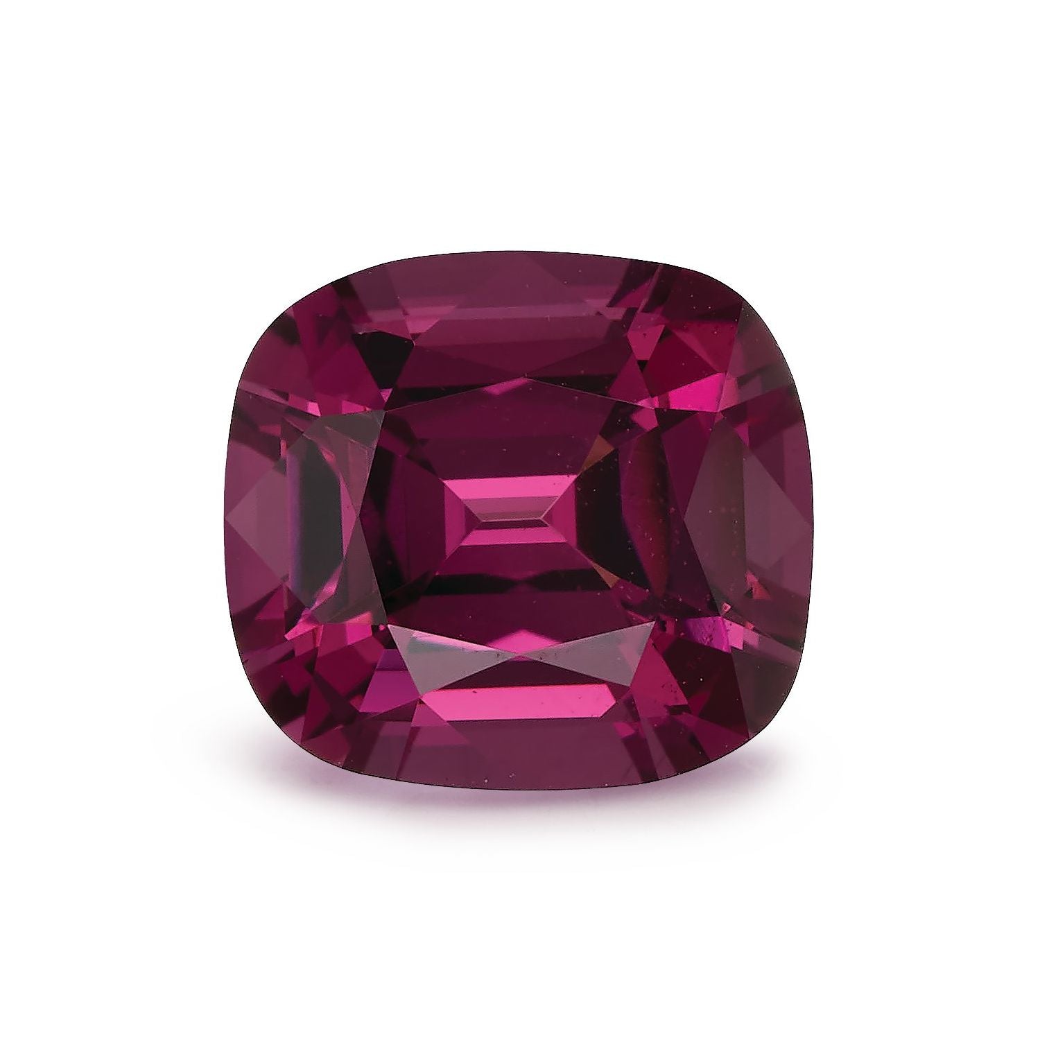 2.47 ct Antique Cushion Natural Natural Rhodolite Garnet Rhodolite Garnet – Faceted Cut – N/A Certified — Sapphire Row