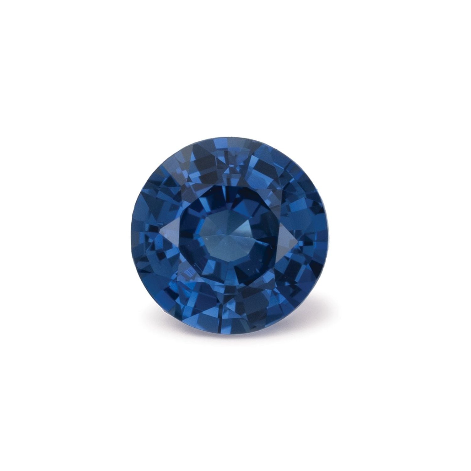 0.91 ct Round Natural Natural Sapphire Sapphire – Faceted Cut – N/A Certified — Sapphire Row