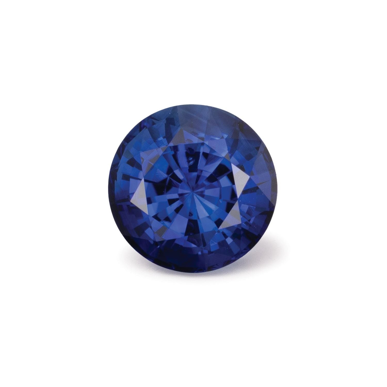3.27 ct Round Natural Natural Sapphire Sapphire – Faceted Cut – N/A Certified — Sapphire Row