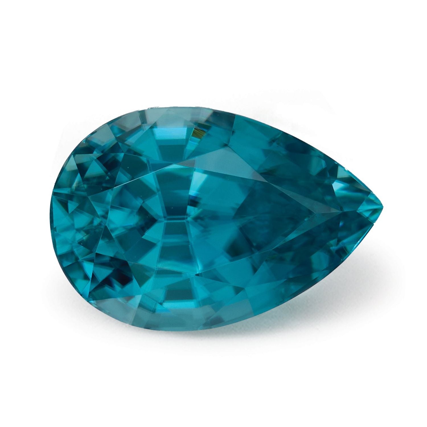 4.69 ct Pear Natural Natural Zircon Zircon – Faceted Cut – N/A Certified — Sapphire Row