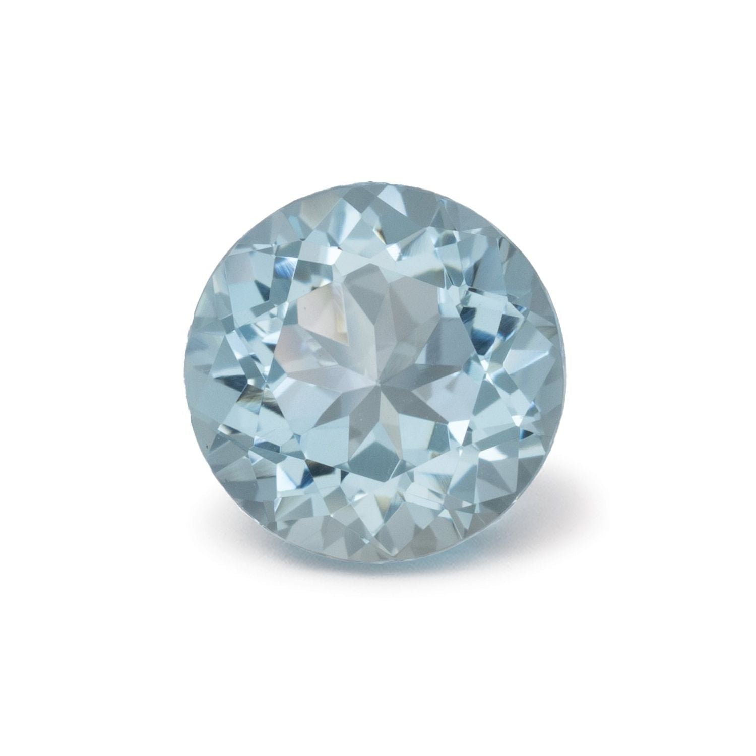 1.20 ct natural blue aquamarine from Mozambique, round cut | Sapphire Row