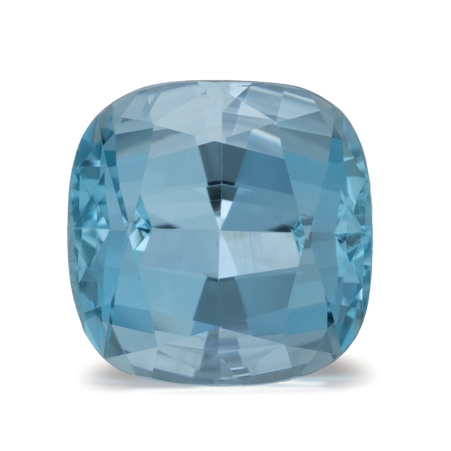 3.80 ct Cushion Natural Natural Aquamarine Aquamarine – Faceted Cut – N/A Certified — Sapphire Row