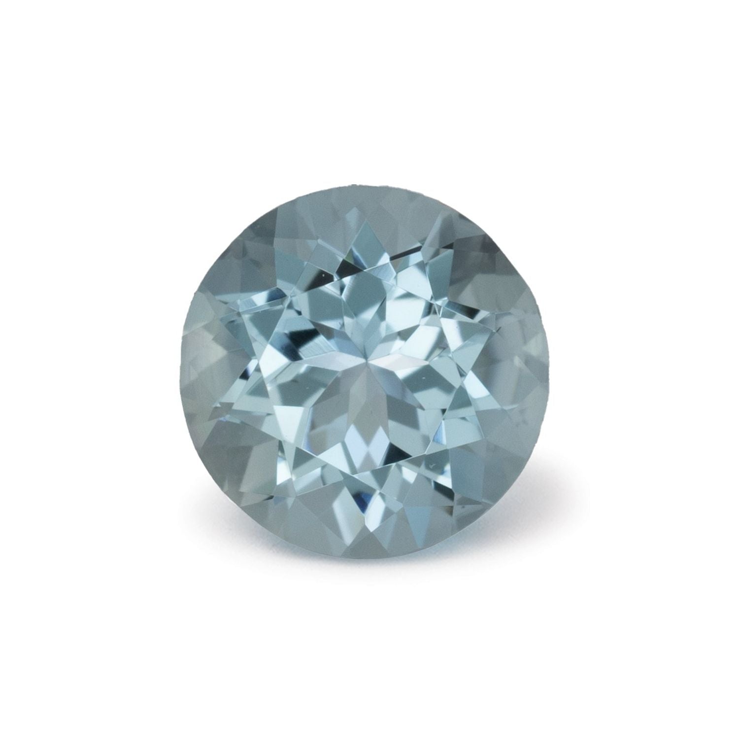 1.18 ct Round Natural Natural Aquamarine Aquamarine – Faceted Cut – N/A Certified — Sapphire Row