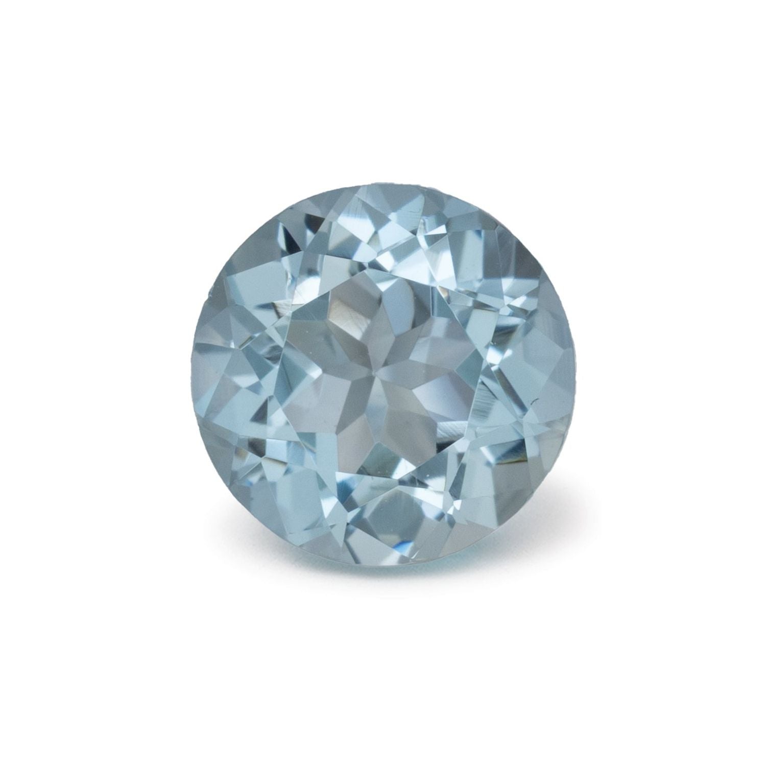 1.15 ct Round Natural Natural Aquamarine Aquamarine – Faceted Cut – N/A Certified — Sapphire Row
