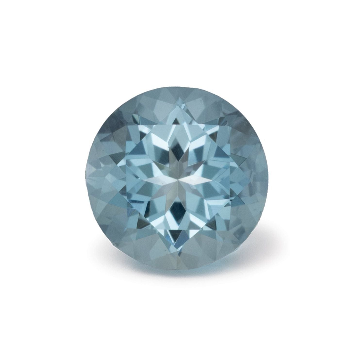 1.13 ct Round Natural Natural Aquamarine Aquamarine – Faceted Cut – N/A Certified — Sapphire Row