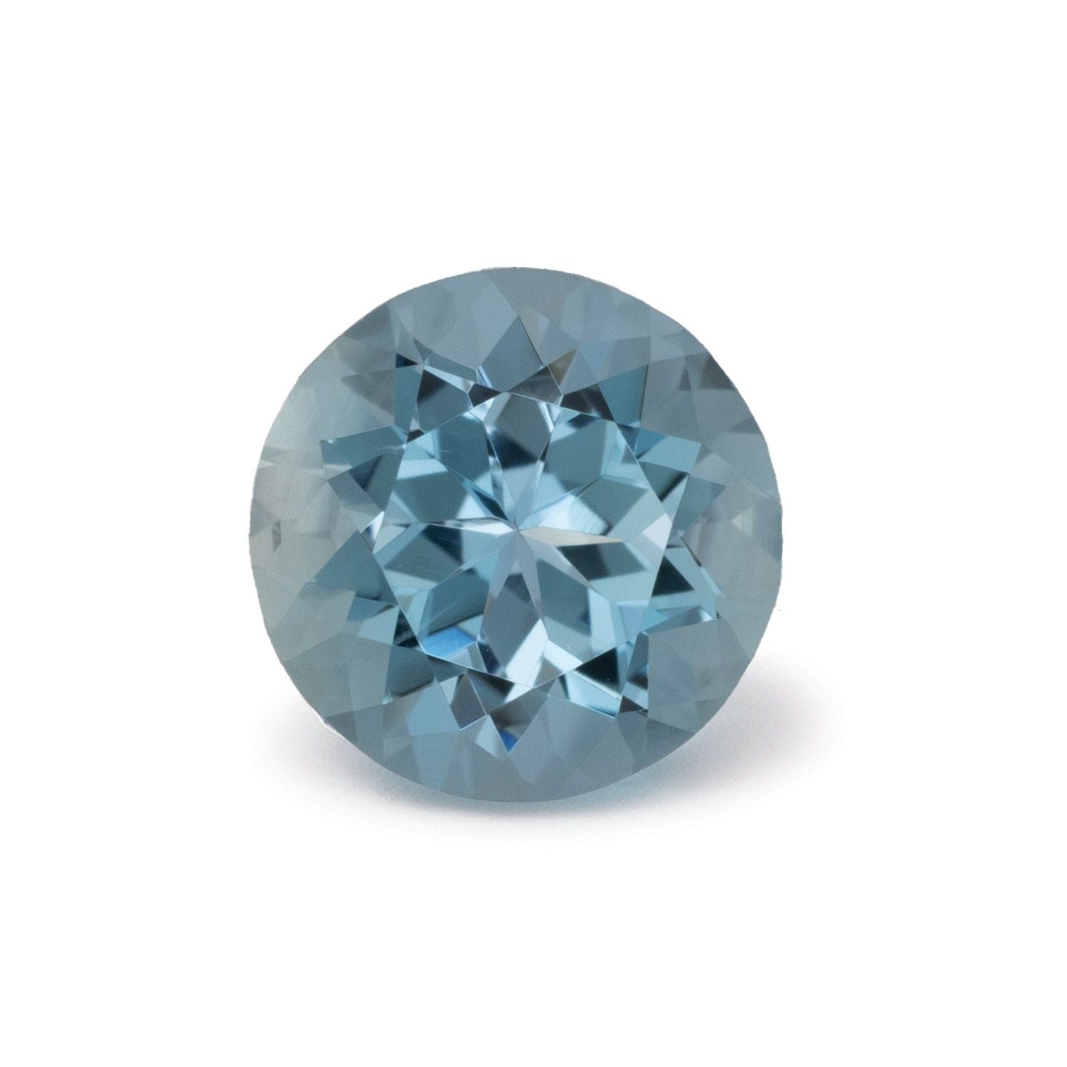1.15 ct Round Natural Natural Aquamarine Aquamarine – Faceted Cut – N/A Certified — Sapphire Row