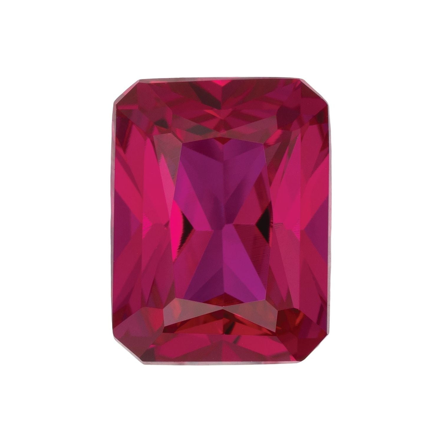 9x7 mm Radiant Lab-Grown Red Ruby – Faceted Cut – Eye-Clean Quality — Sapphire Row