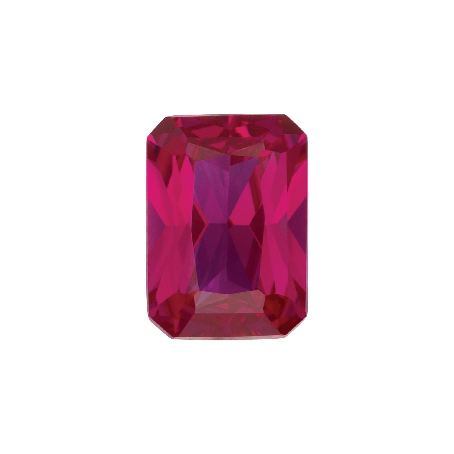 7x5 mm Radiant Lab-Grown Red Ruby – Faceted Cut – Eye-Clean Quality — Sapphire Row