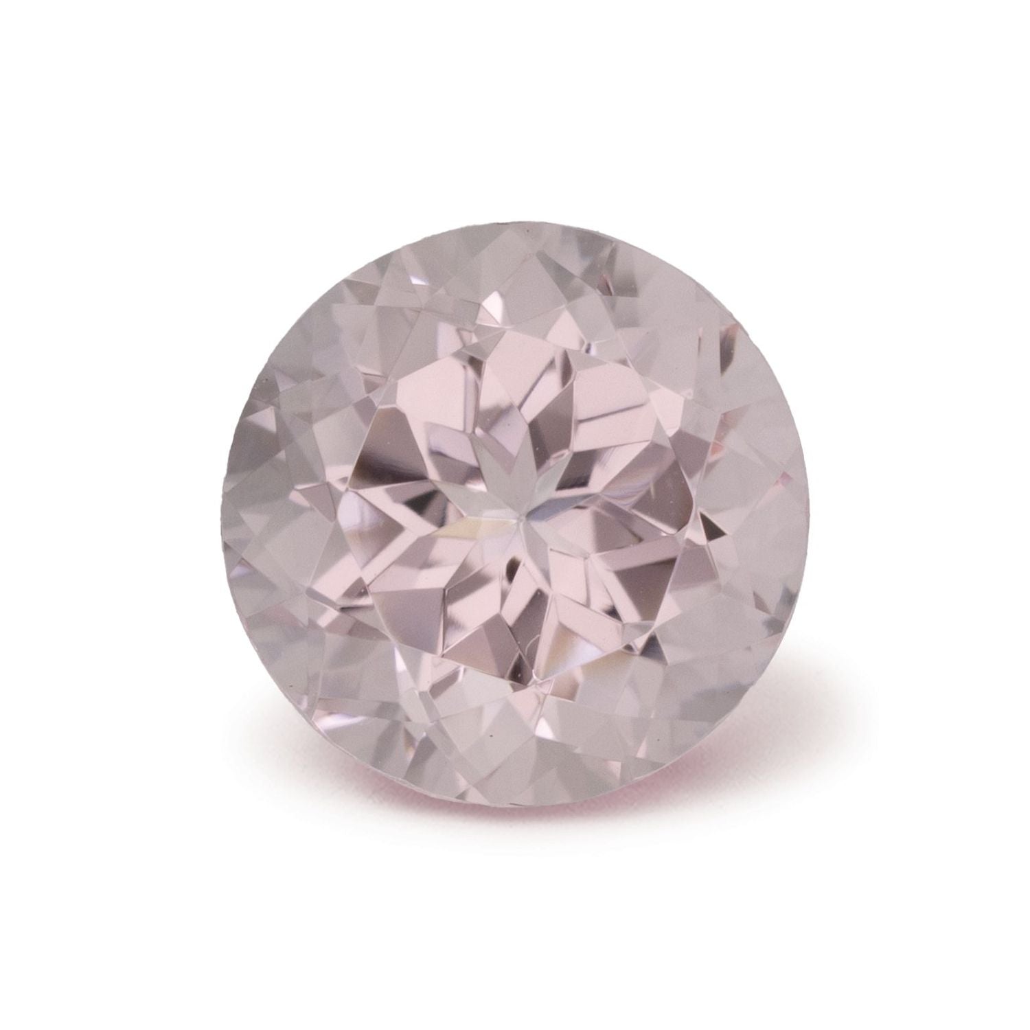 1.90 ct Round Natural Natural Morganite Morganite – Faceted Cut – N/A Certified — Sapphire Row