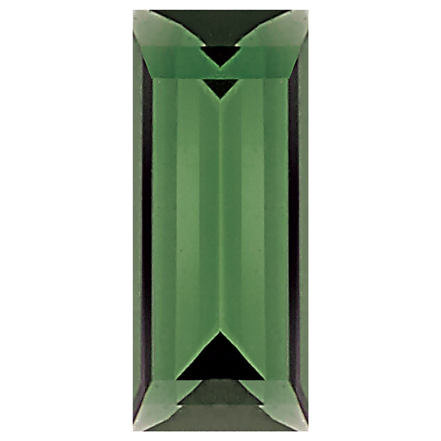 4x2 mm Straight Baguette Natural Green Tourmaline – Step-Cut – AA Quality — Sapphire Row