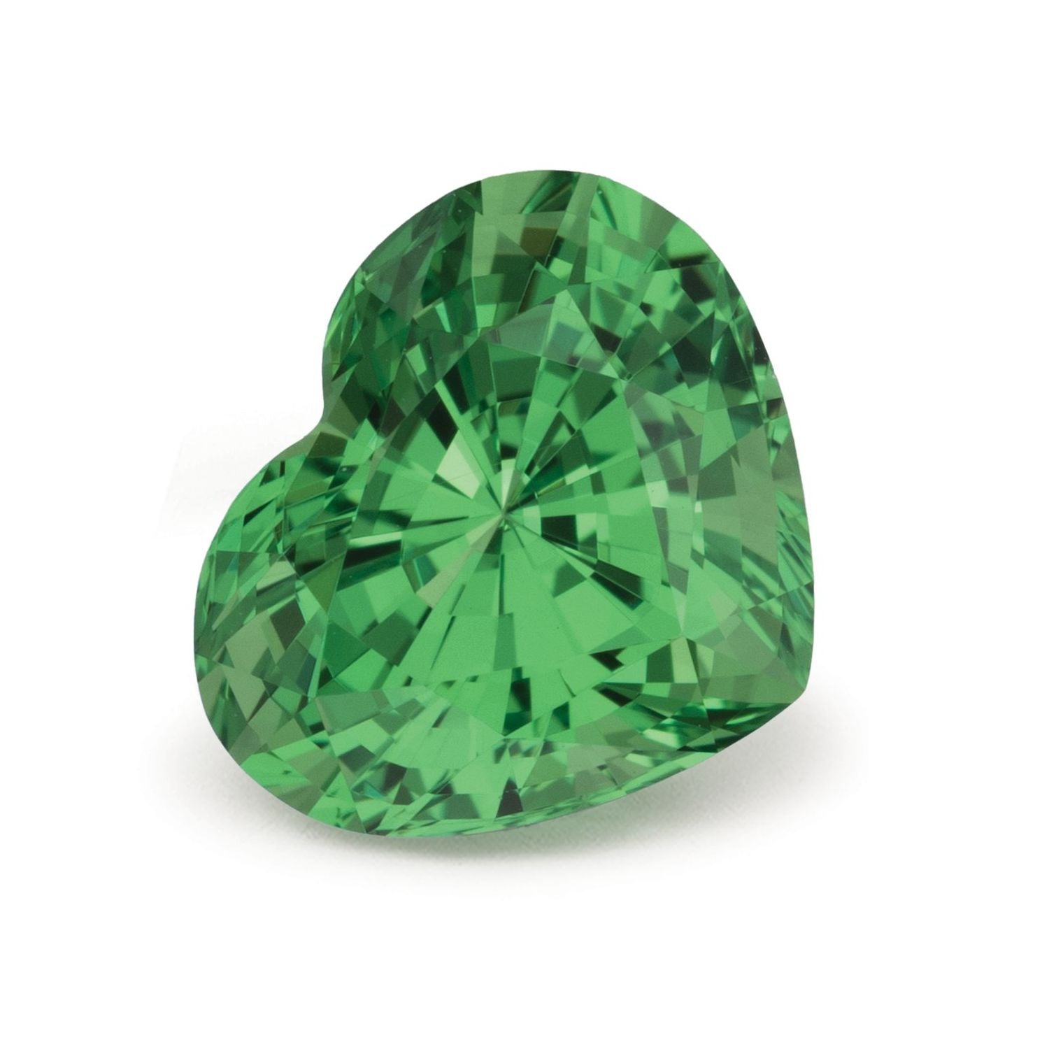 3.18 ct Heart Natural Natural Tsavorite Garnet Tsavorite Garnet – Faceted Cut – N/A Certified — Sapphire Row