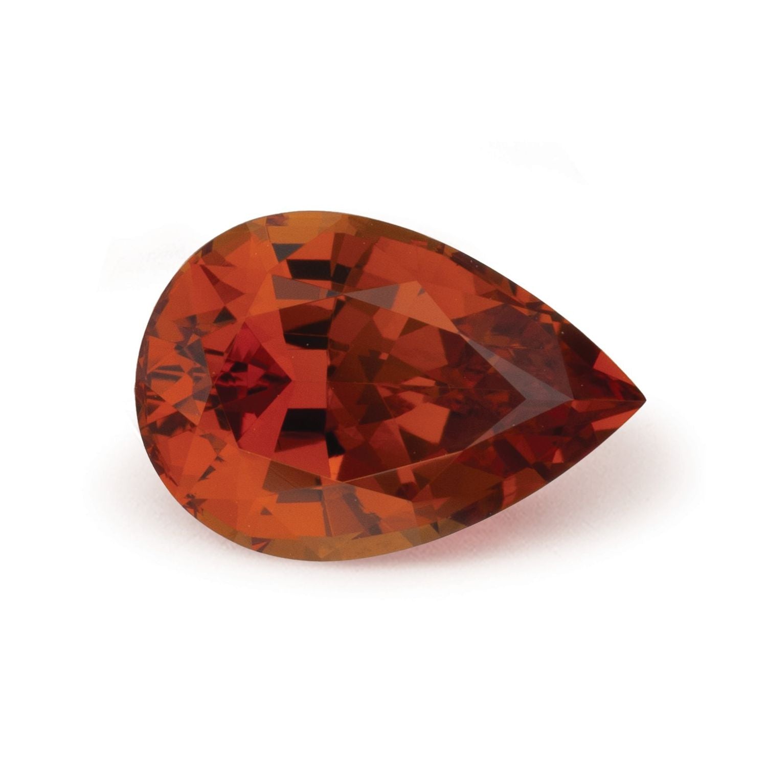 2.32 ct Pear Natural Natural Spessartite Garnet Spessartite Garnet – Faceted Cut – N/A Certified — Sapphire Row