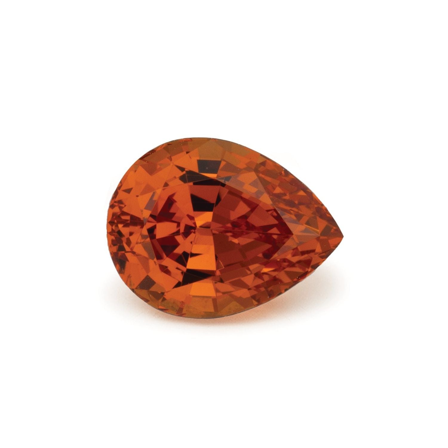 1.49 ct Pear Natural Natural Spessartite Garnet Spessartite Garnet – Faceted Cut – N/A Certified — Sapphire Row